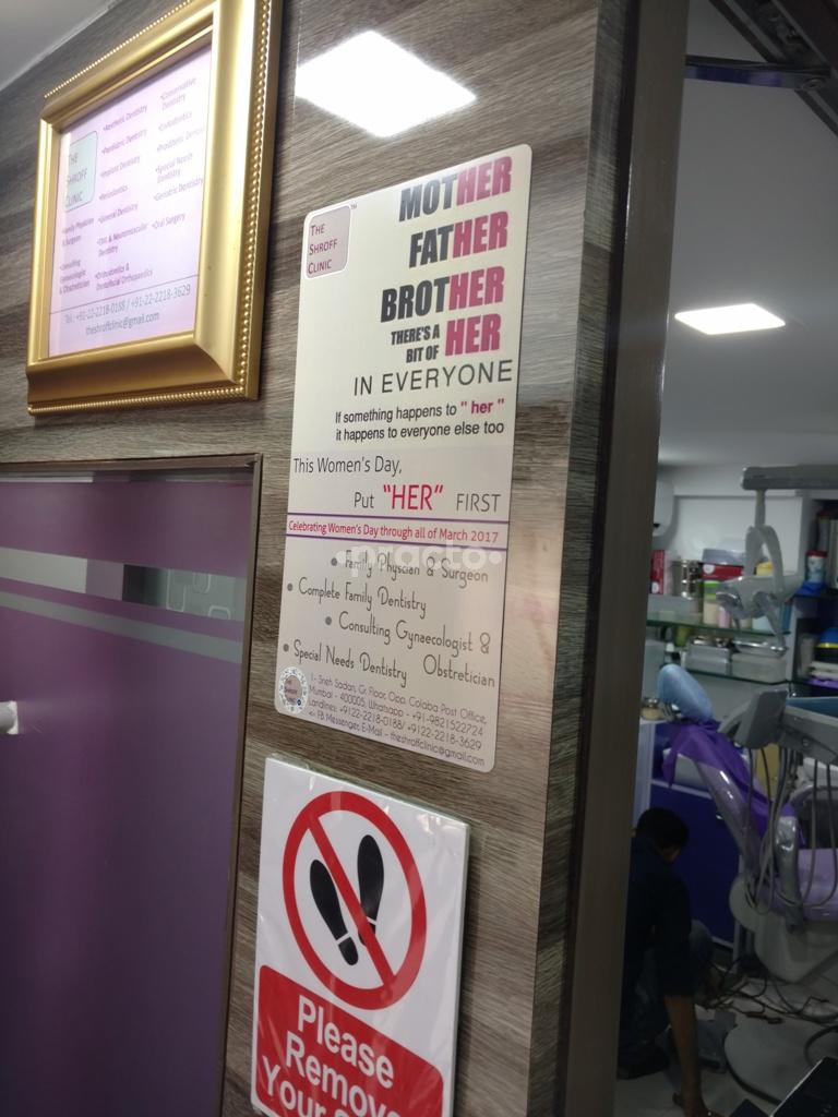 Reception at The Shroff Clinic Colaba Mumbai