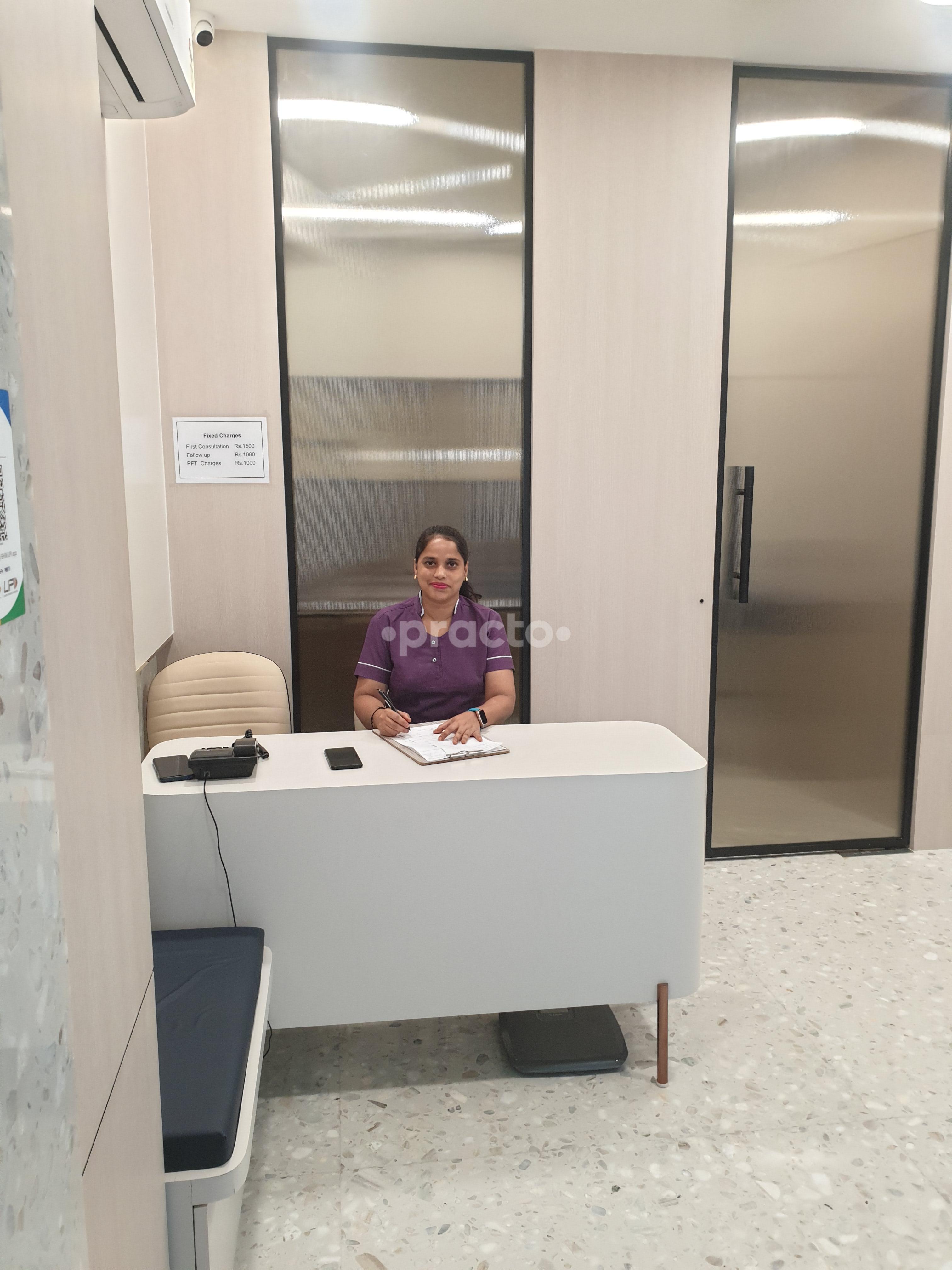Reception Area at Lung Care Clinic Malad West Mumbai