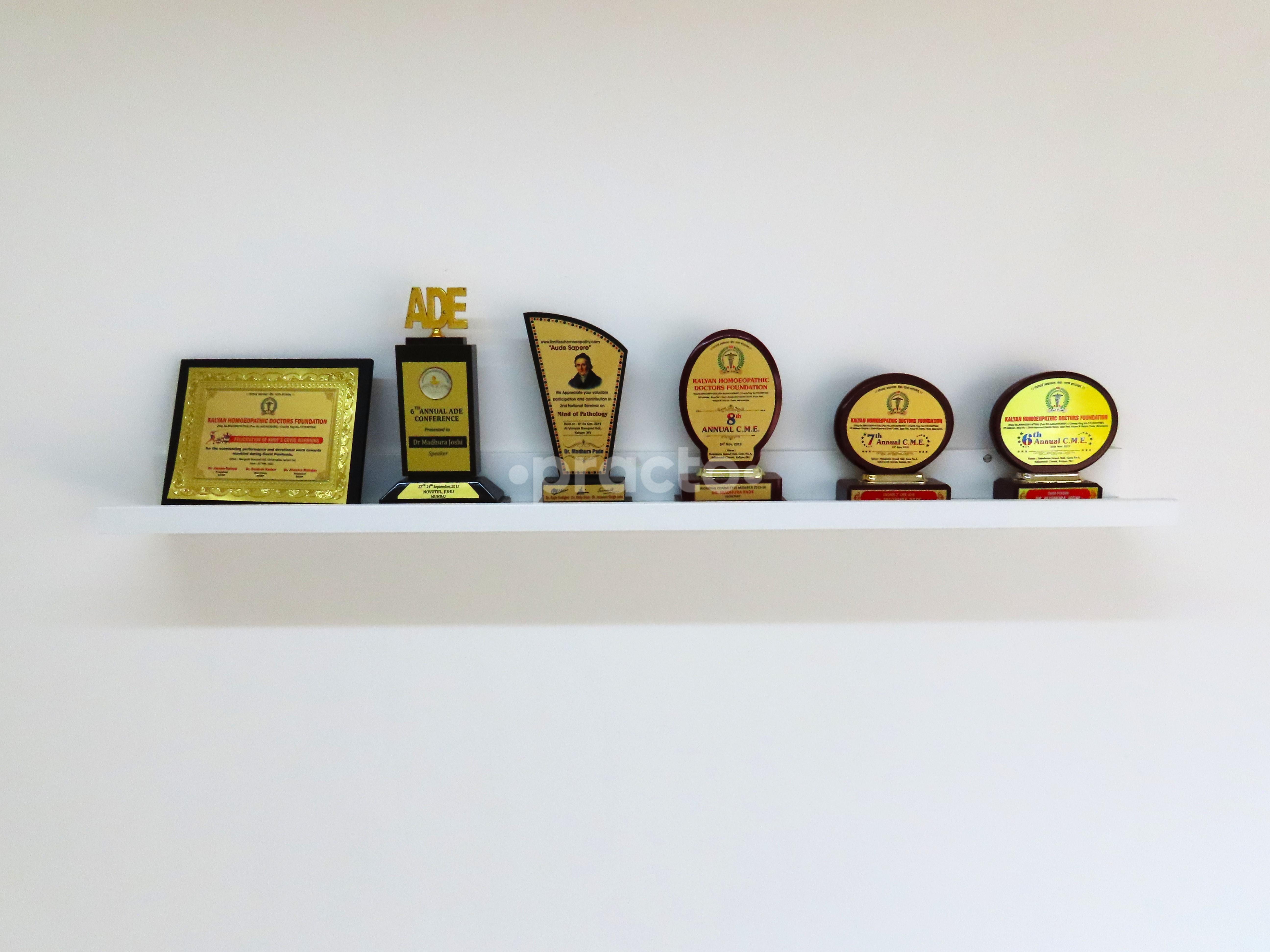 Awards & Certificates at Dr. Madhura’s Homeopathic Clinic Gangapur Road Nashik