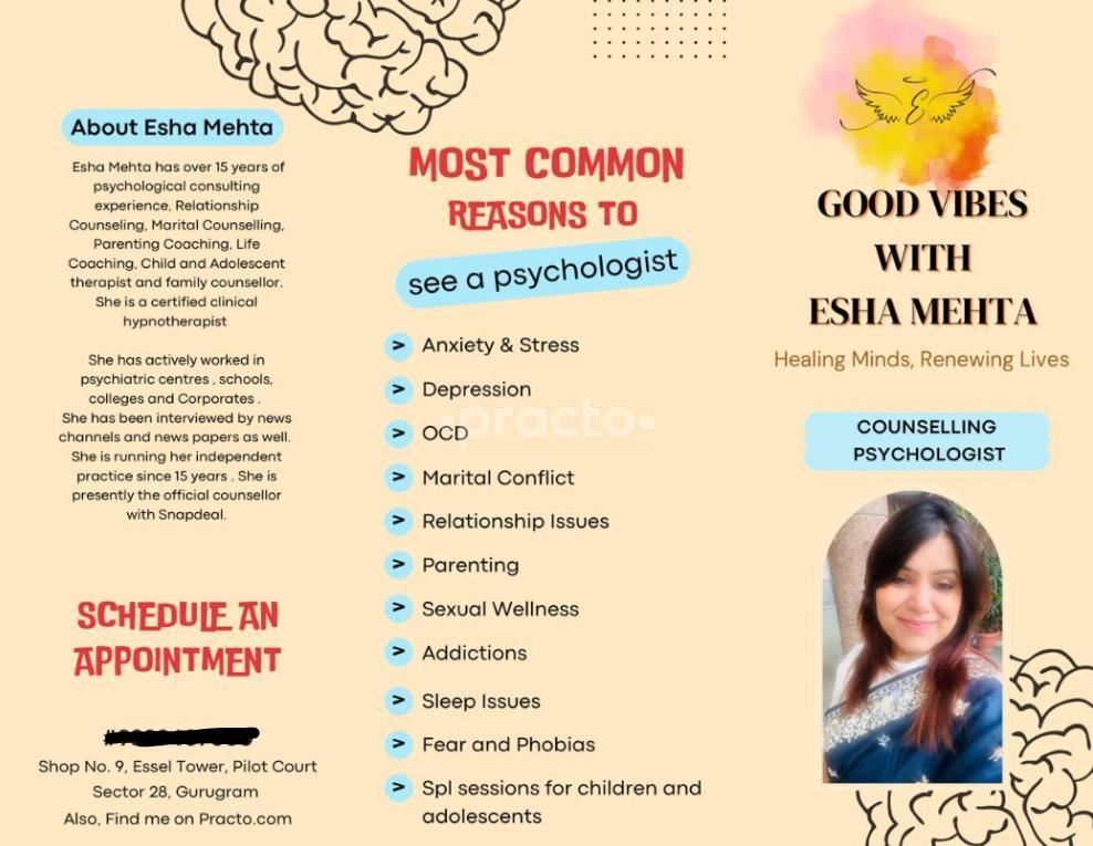 Good Vibes with Esha Mehta Gurgaon Sector 28 Gurgaon
