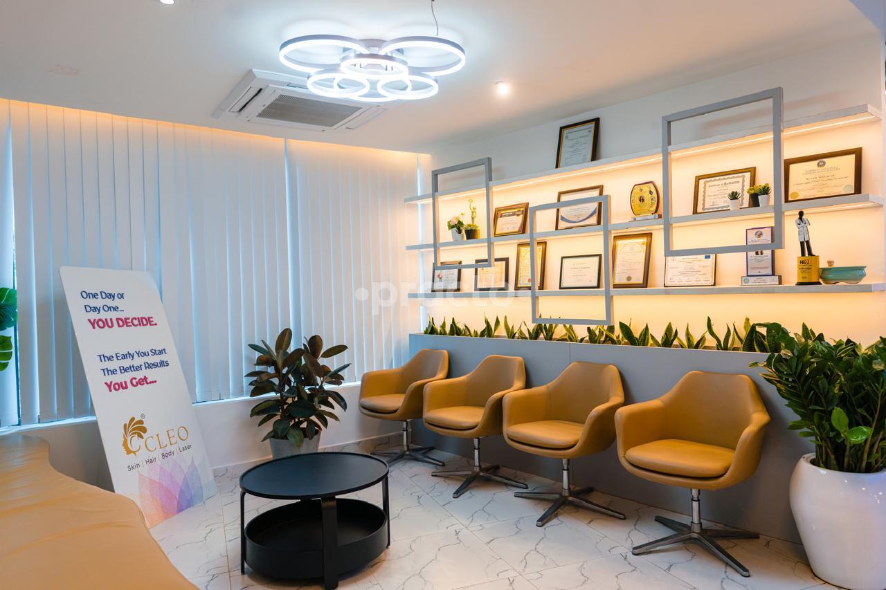 Waiting Area at Cleo Skin Clinic KPHB Hyderabad