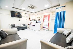Reception at Primecare Hospital Frazer Town Bangalore