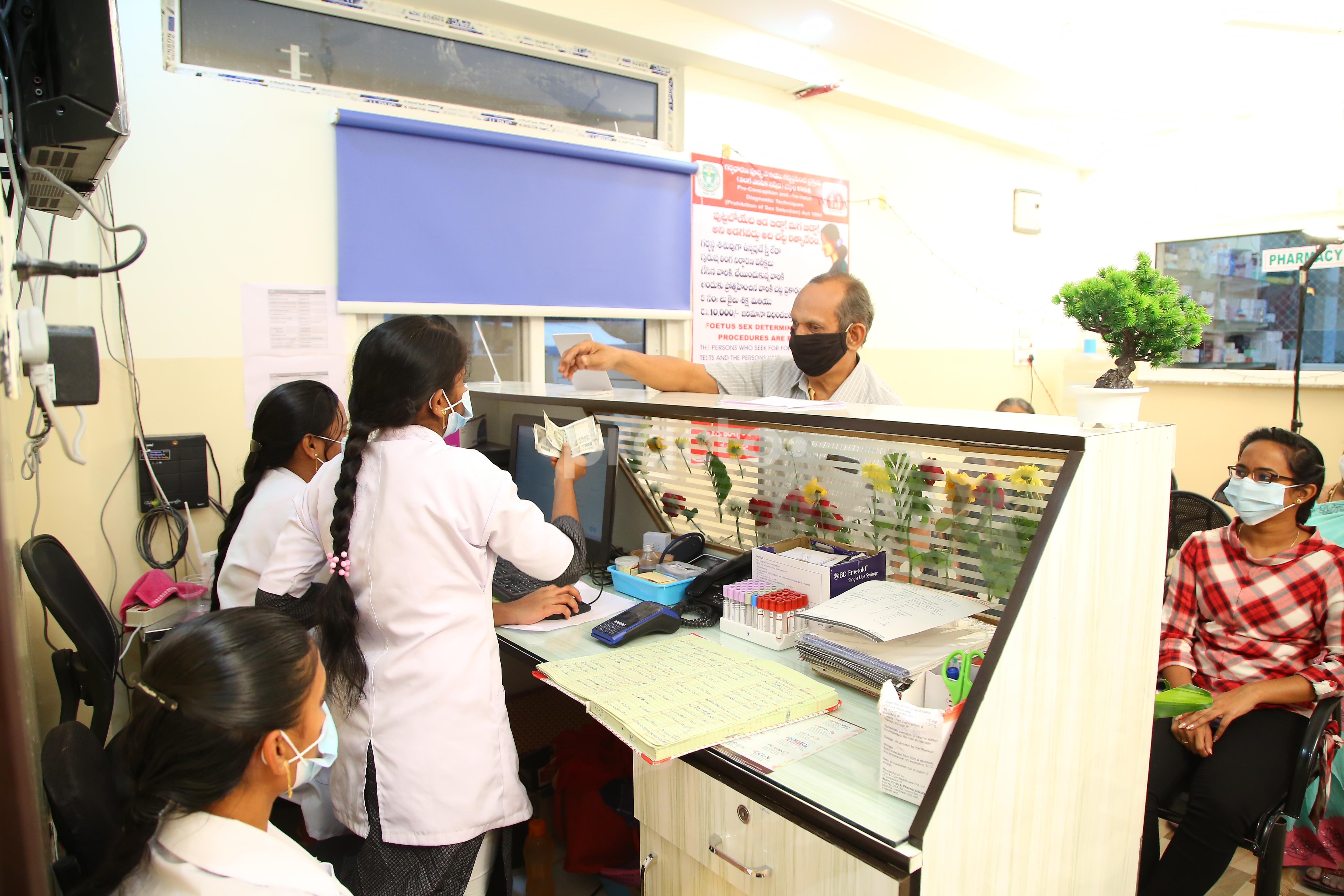 Reception Area at Sudha Hospital KPHB Hyderabad