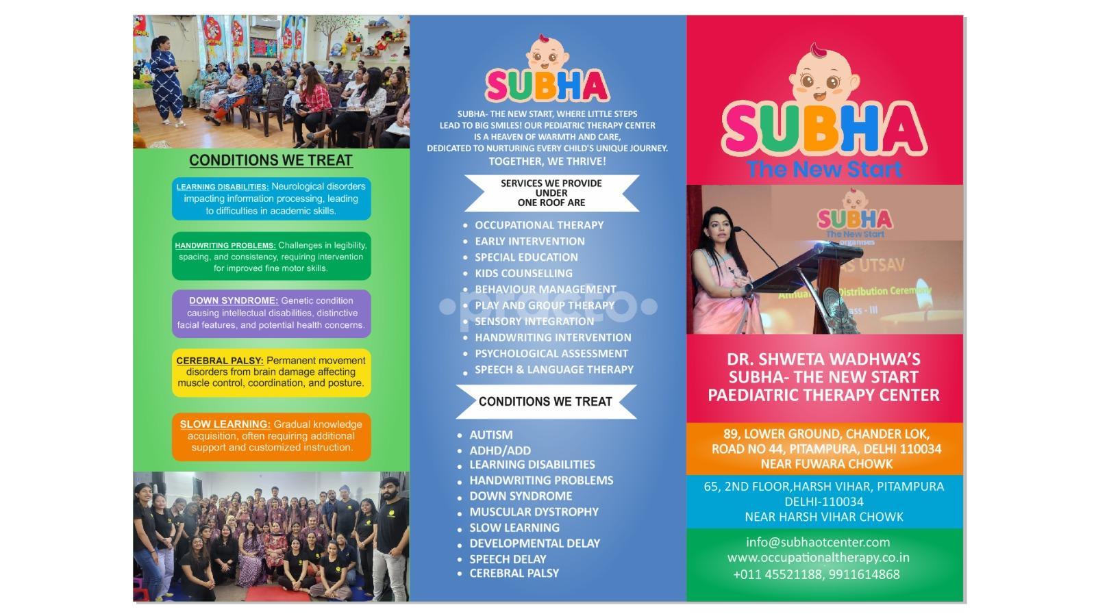 Subha The New Start Peadiatric Occupational Therapy Centre Pitampura Delhi