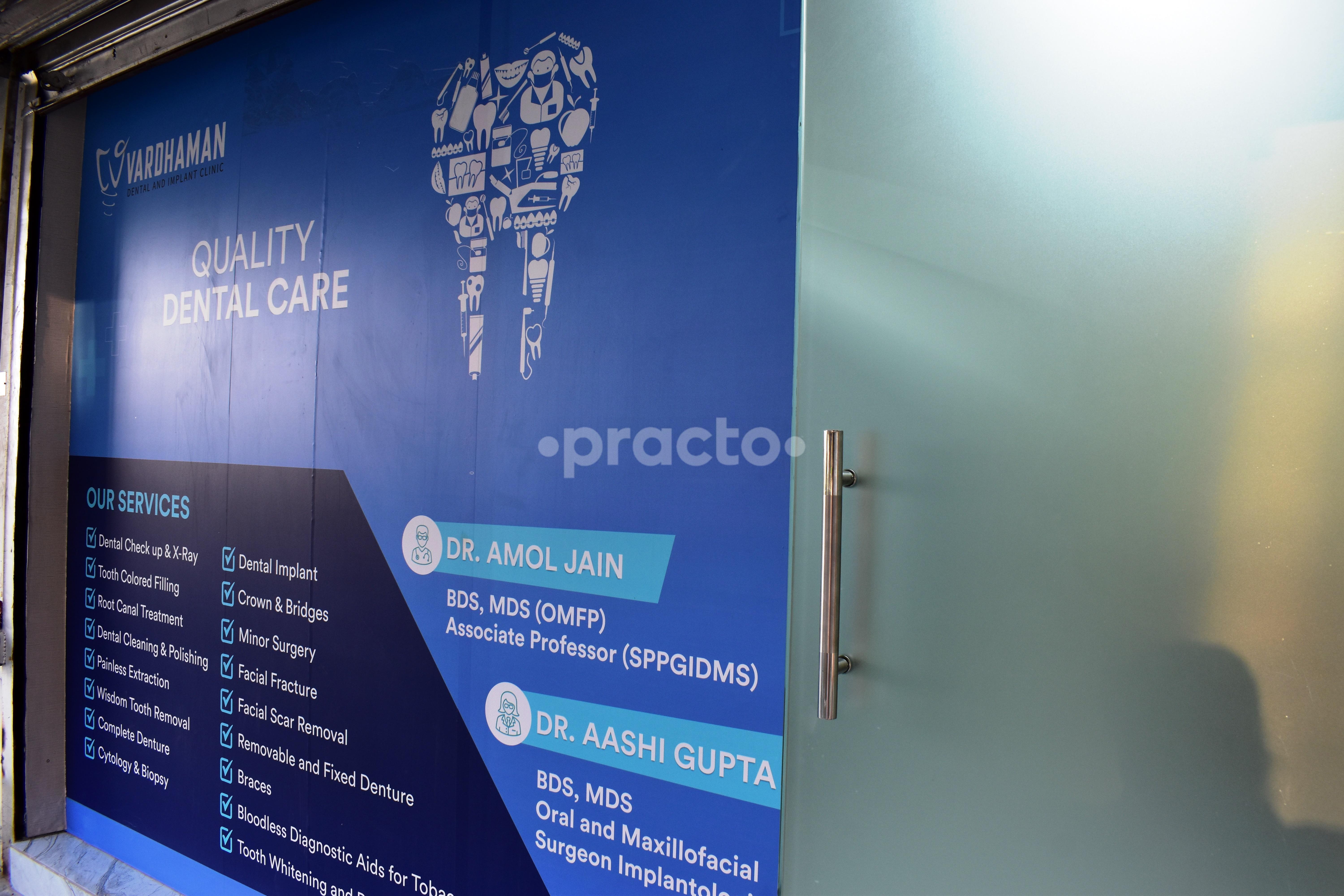 Entrance at Vardhaman Dental and Implant Clinic Gomtinagar Vistar Lucknow