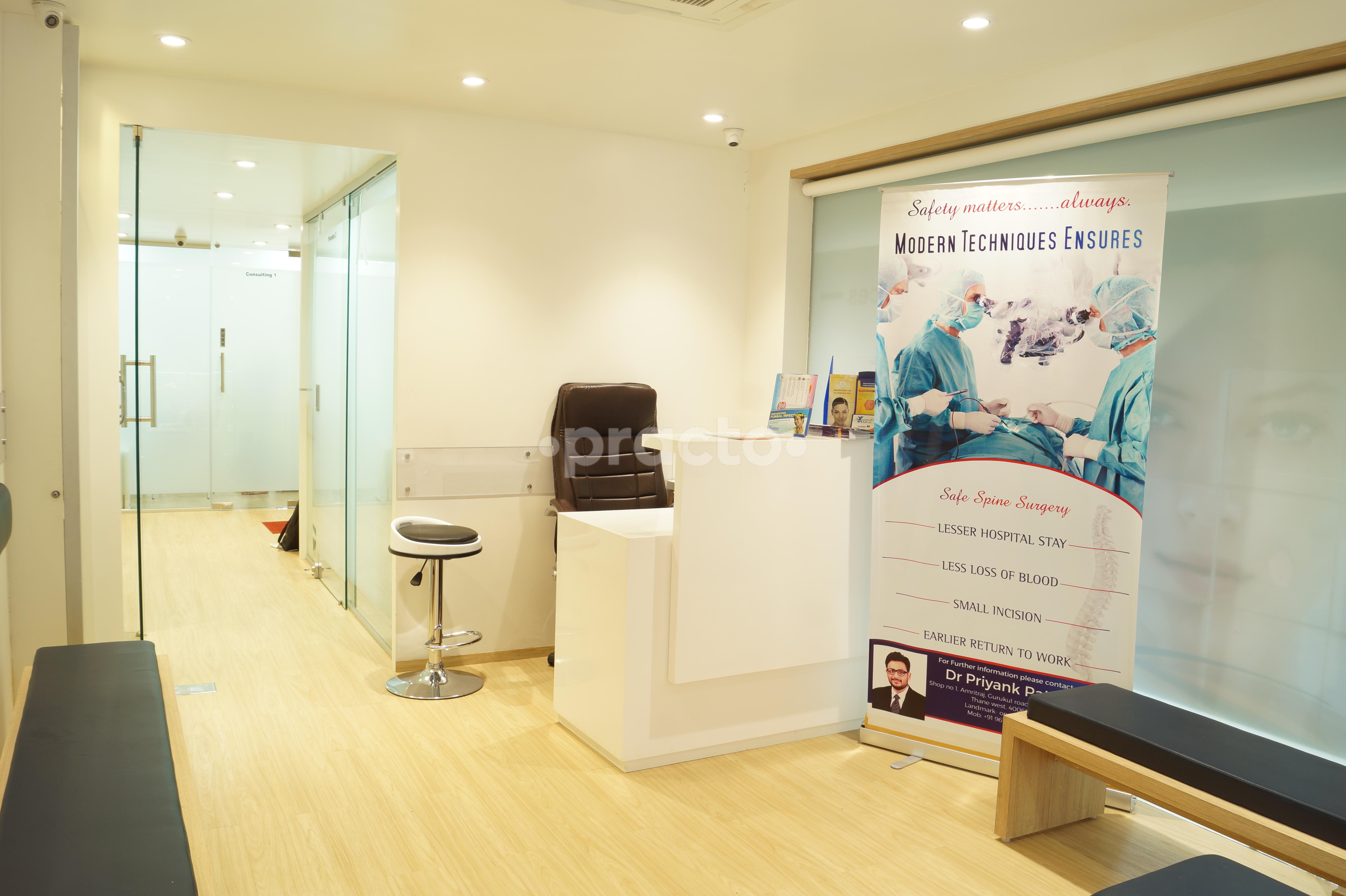 Reception at The Spine Clinic Thane West Thane