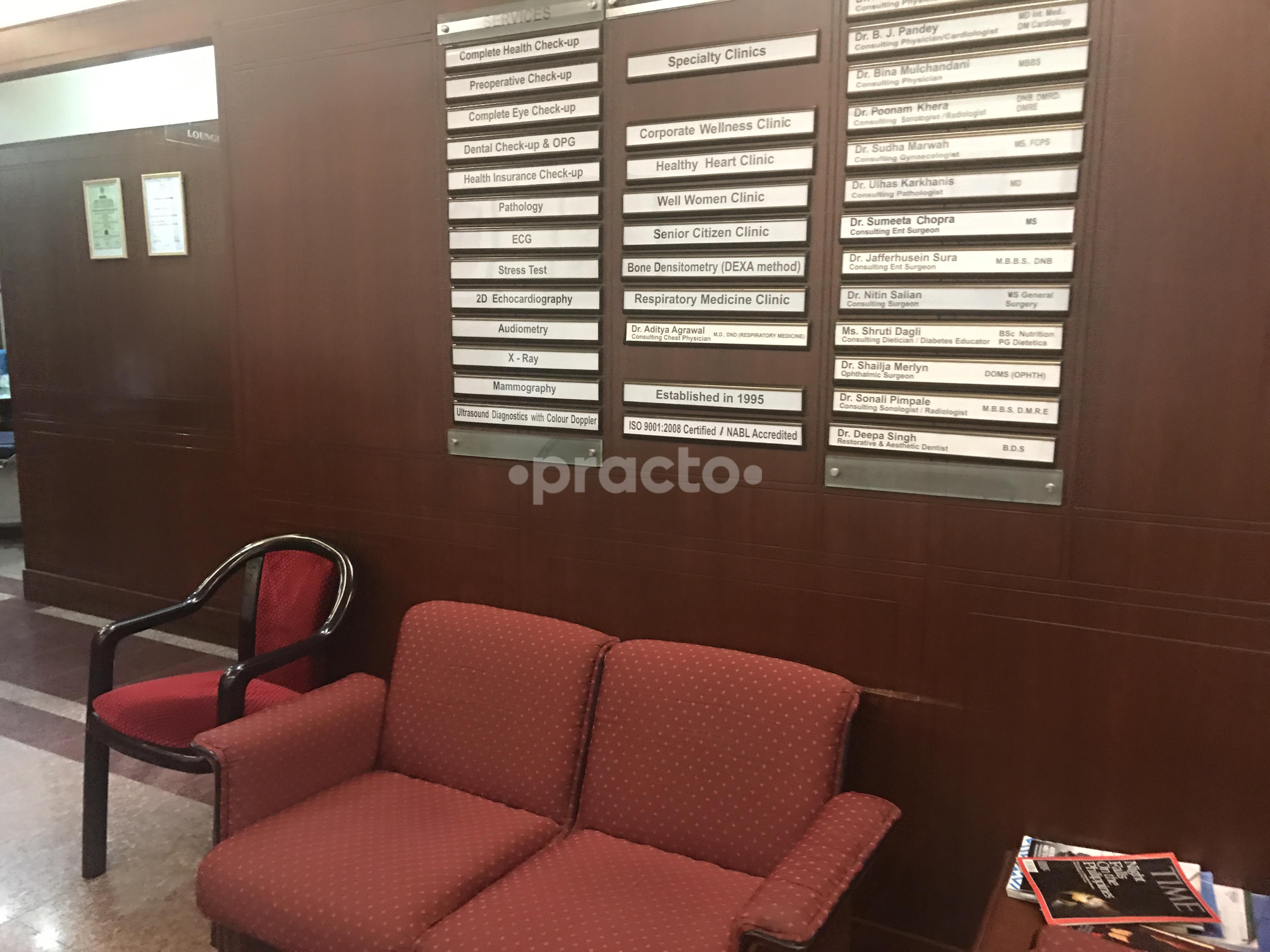Waiting Area at Victrio Nutrition Colaba Mumbai