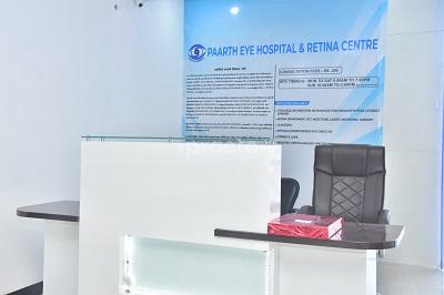 Reception at Paarth Eye Hospital & Retina Centre Indralok Colony Lucknow