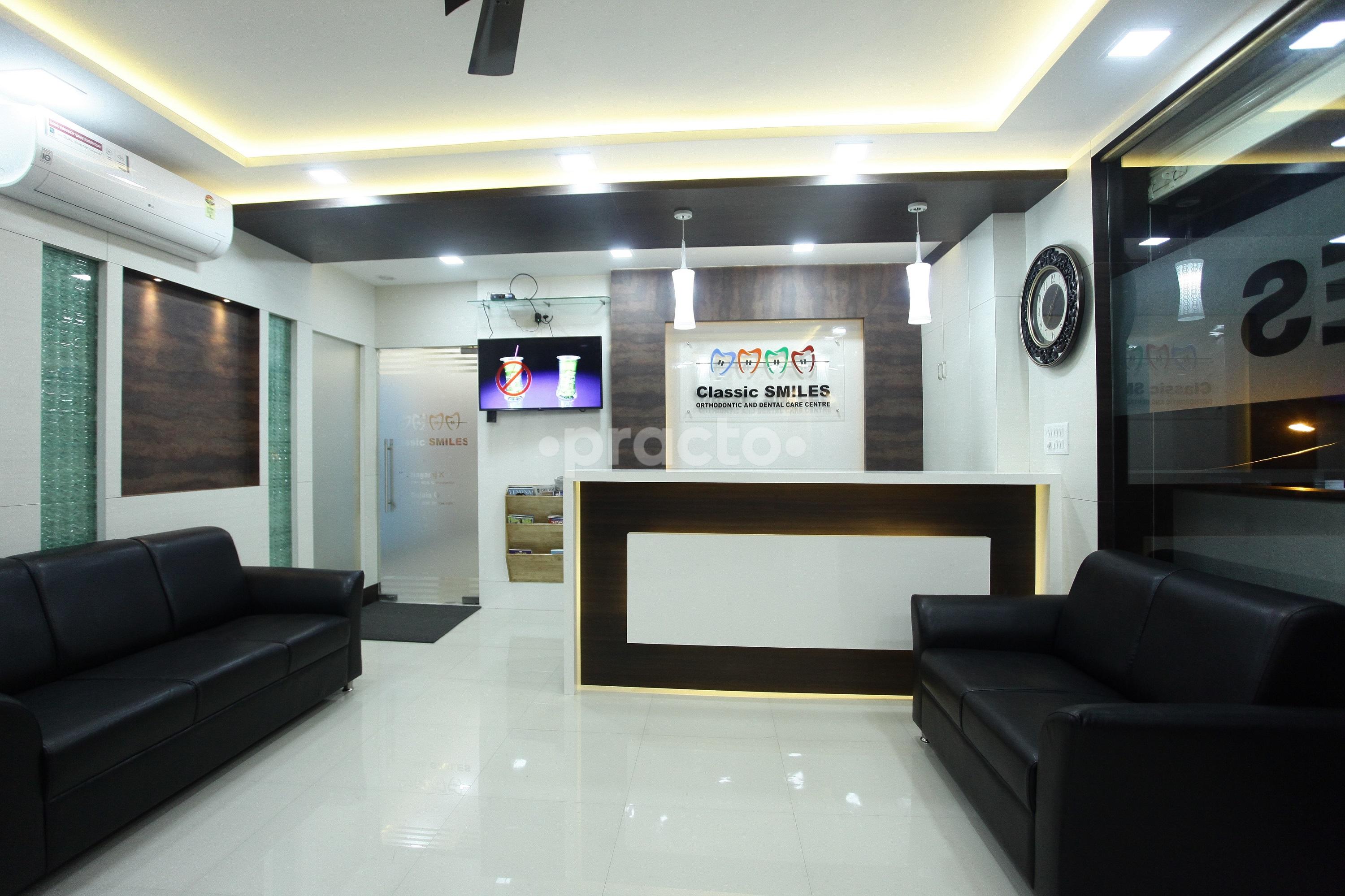 Reception at Classic Smiles Orthodontic and Dental Care Centre Banashankari Bangalore