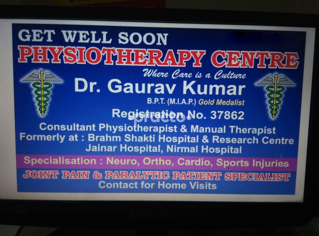 Get Well Soon Physiotherapy Centre Pooth Kalan Resettlement Delhi