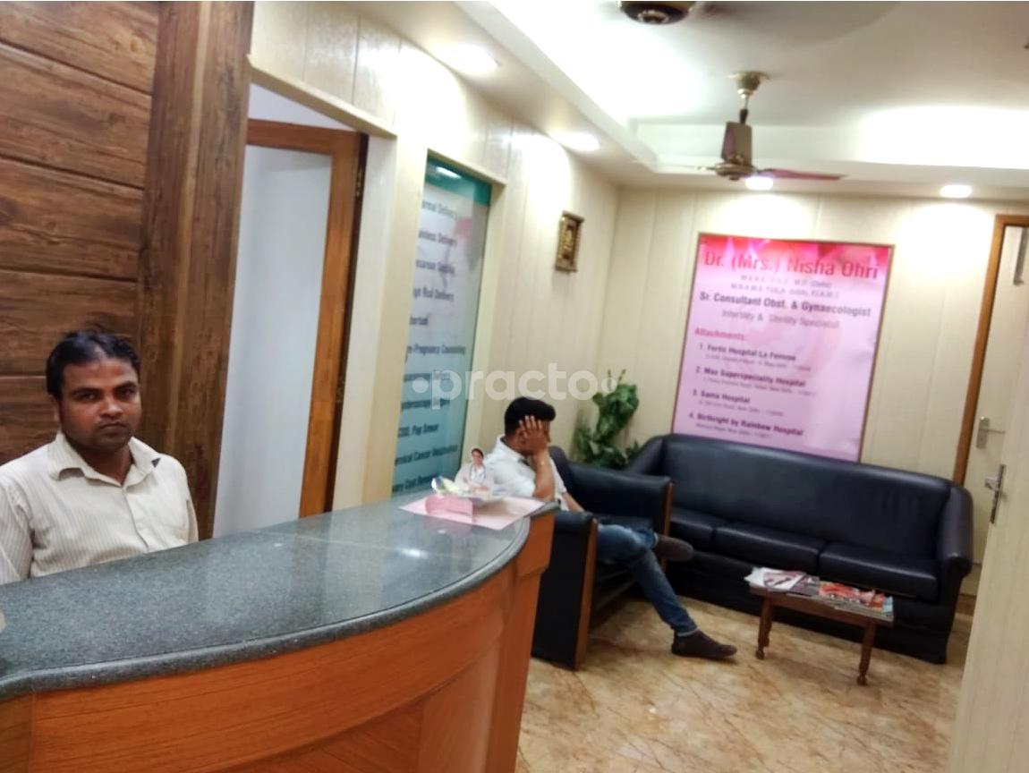 Reception at Ohri Clinic Neeti Bagh Delhi