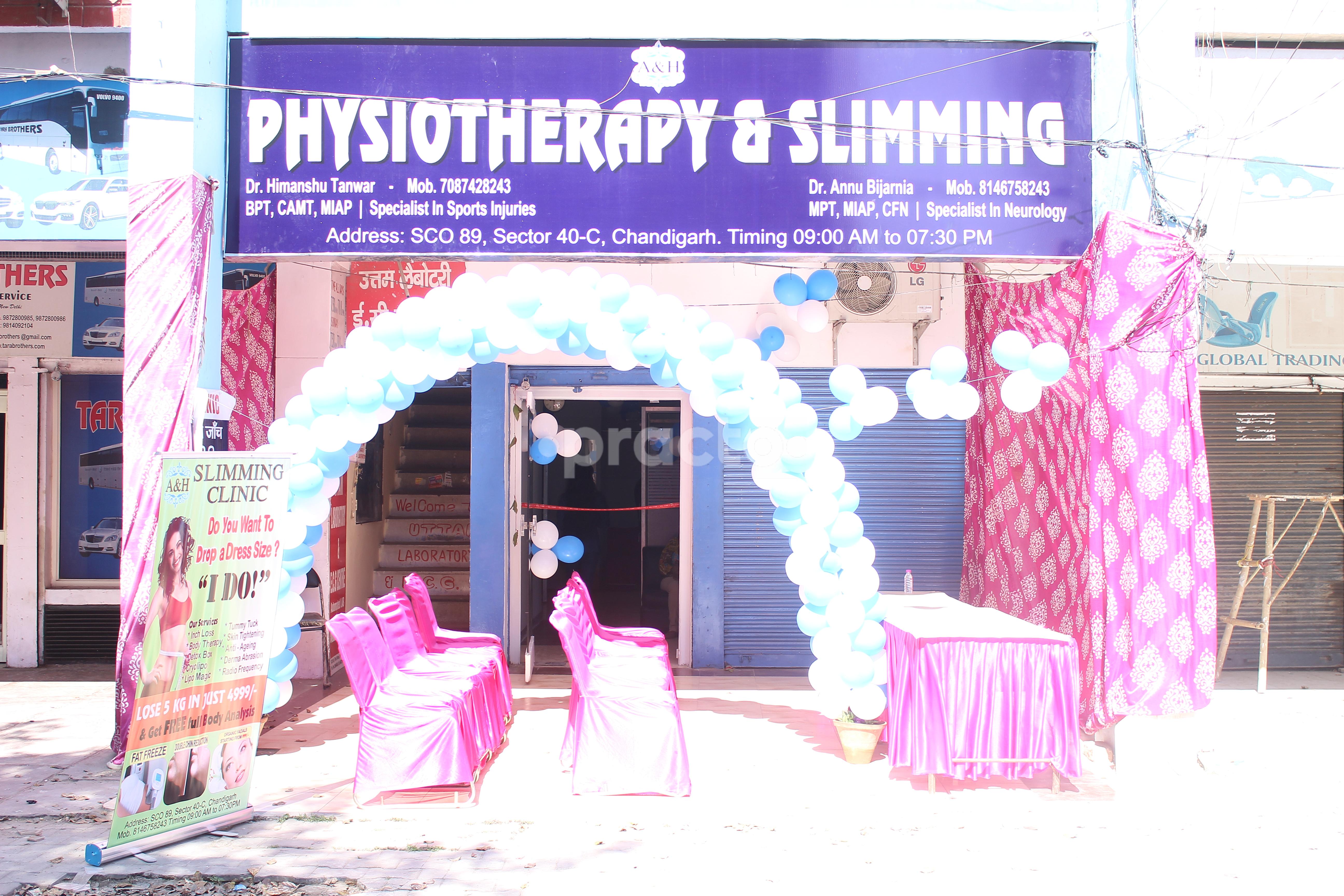 Entrance at A & H Physiotherapy Clinic Sector 40 Chandigarh