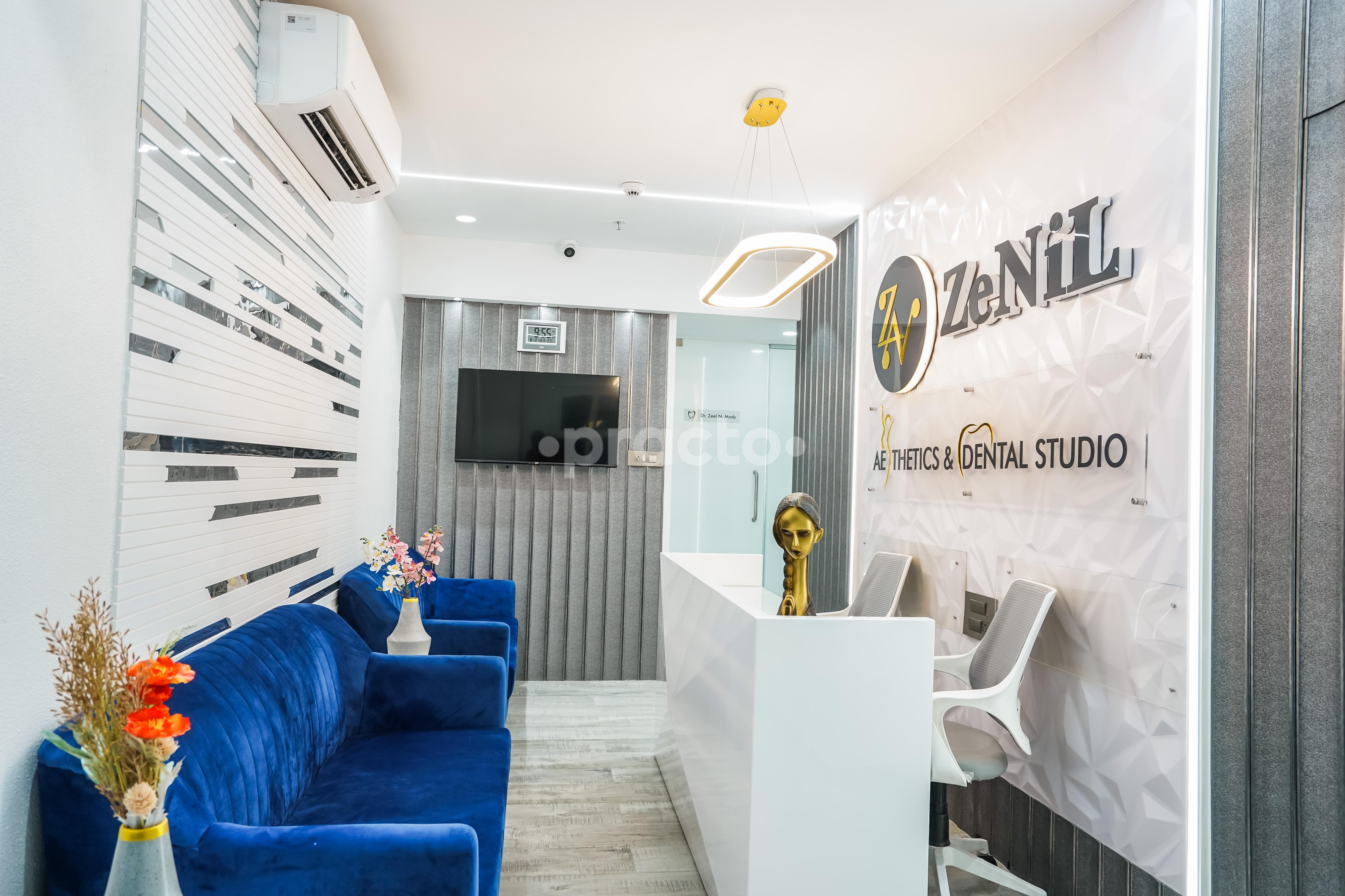 Reception Area at Zenil Aesthetics & Dental Studio Ghatkopar West Mumbai