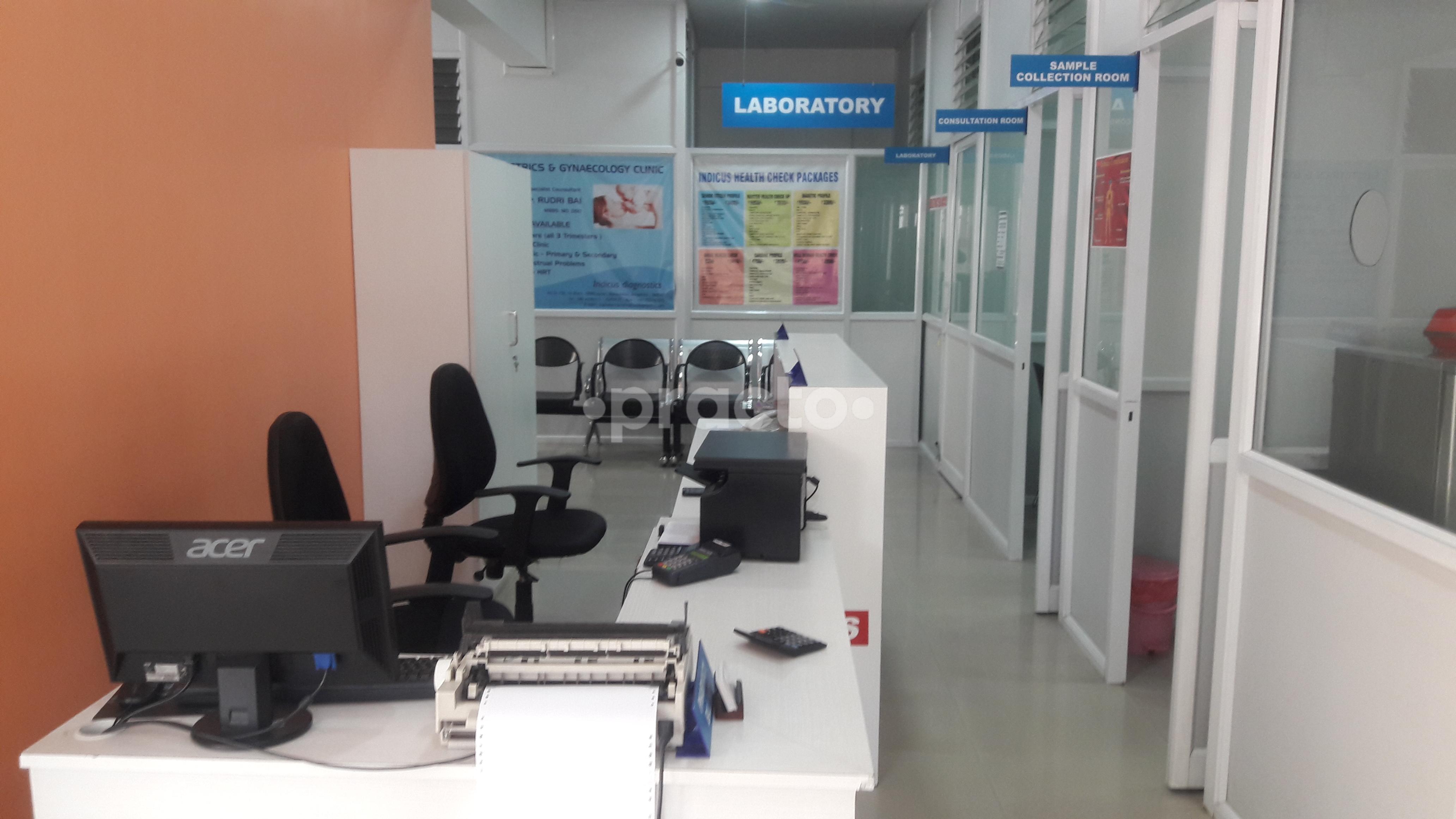 Reception at Indicus Diagnostics Kalyan Nagar Bangalore