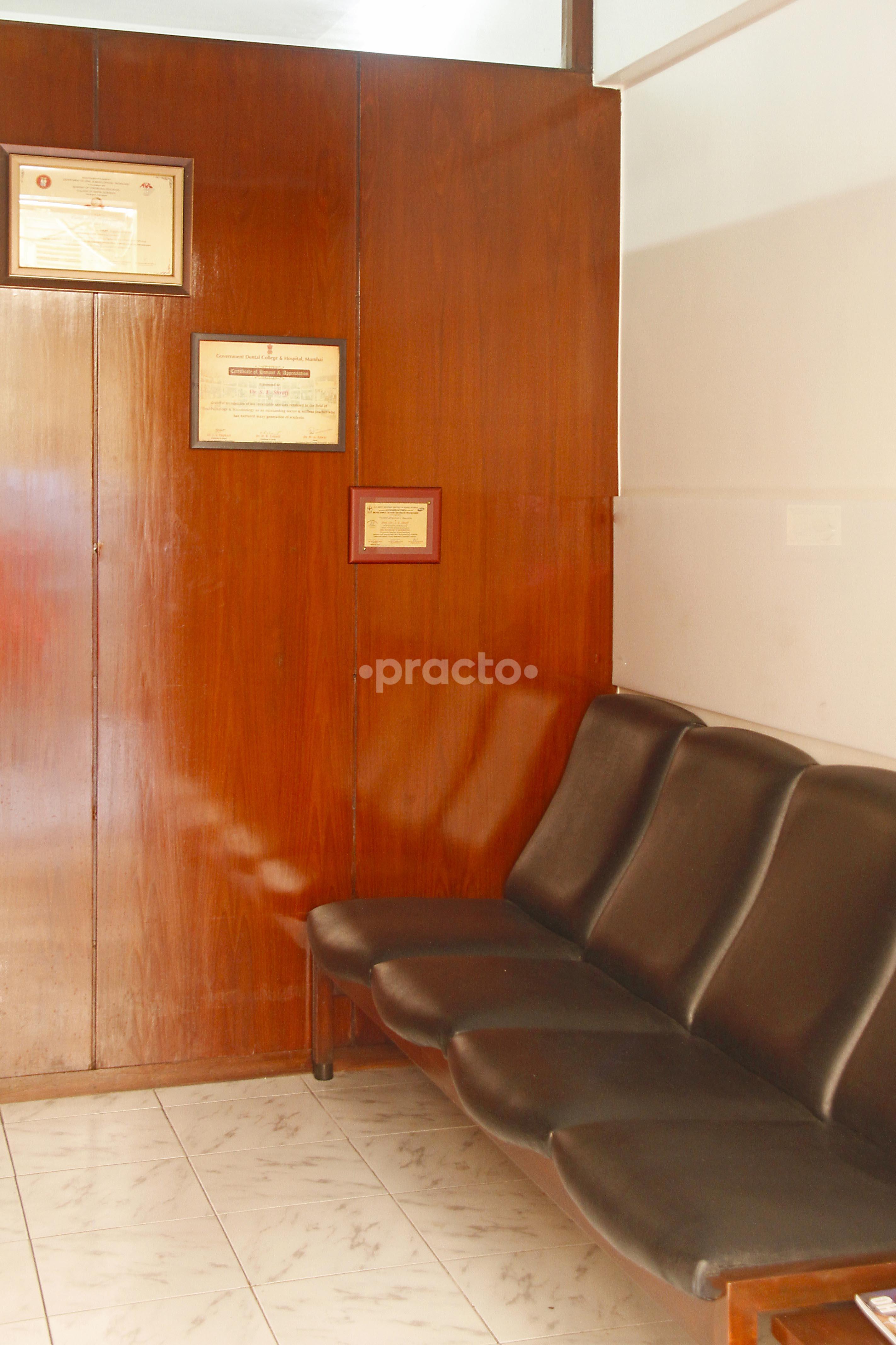 Waiting Area at Dr. Shroff Dental Clinic Churchgate Mumbai