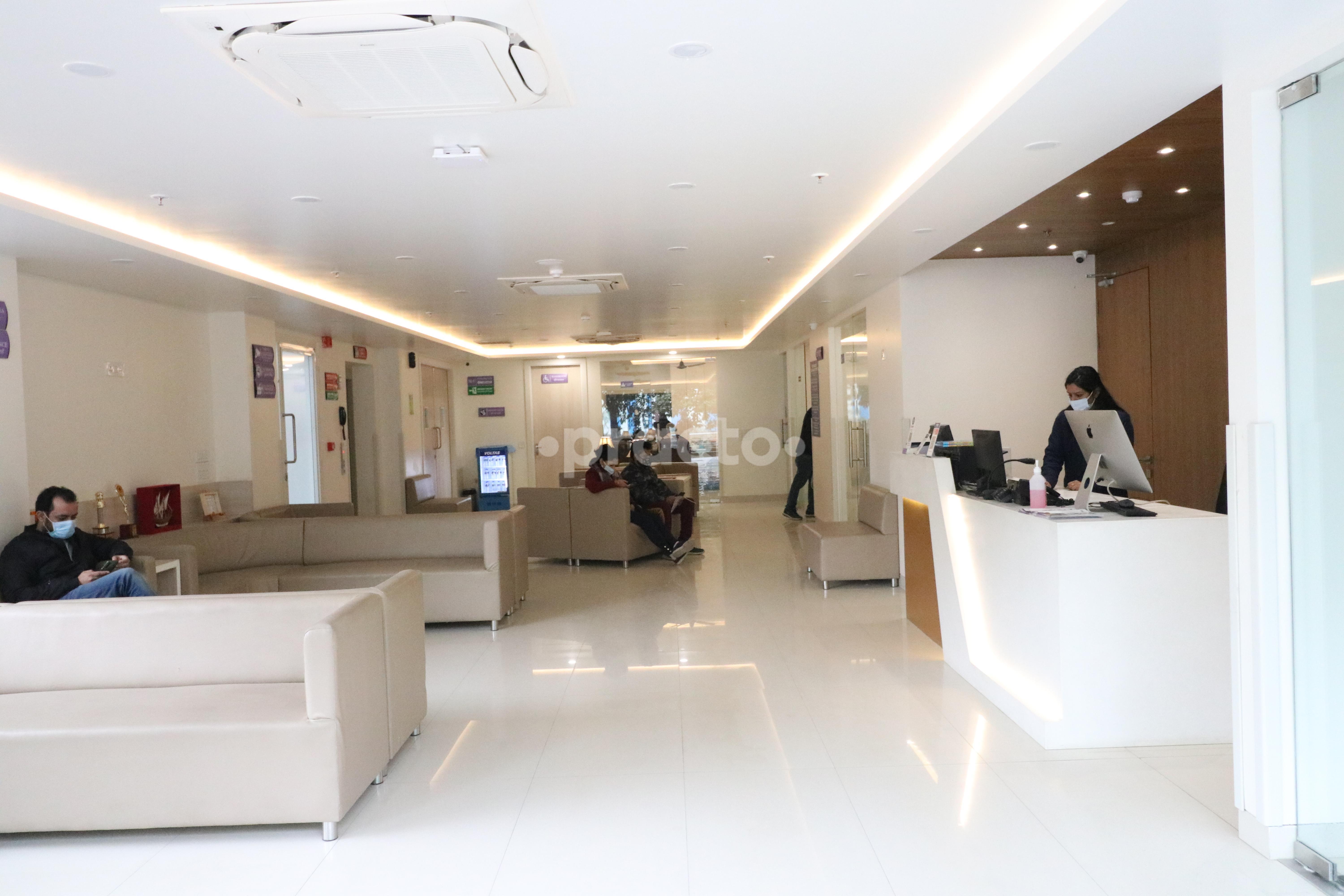 Reception Area at Interventional Pain & Spine Centre Rohini Delhi