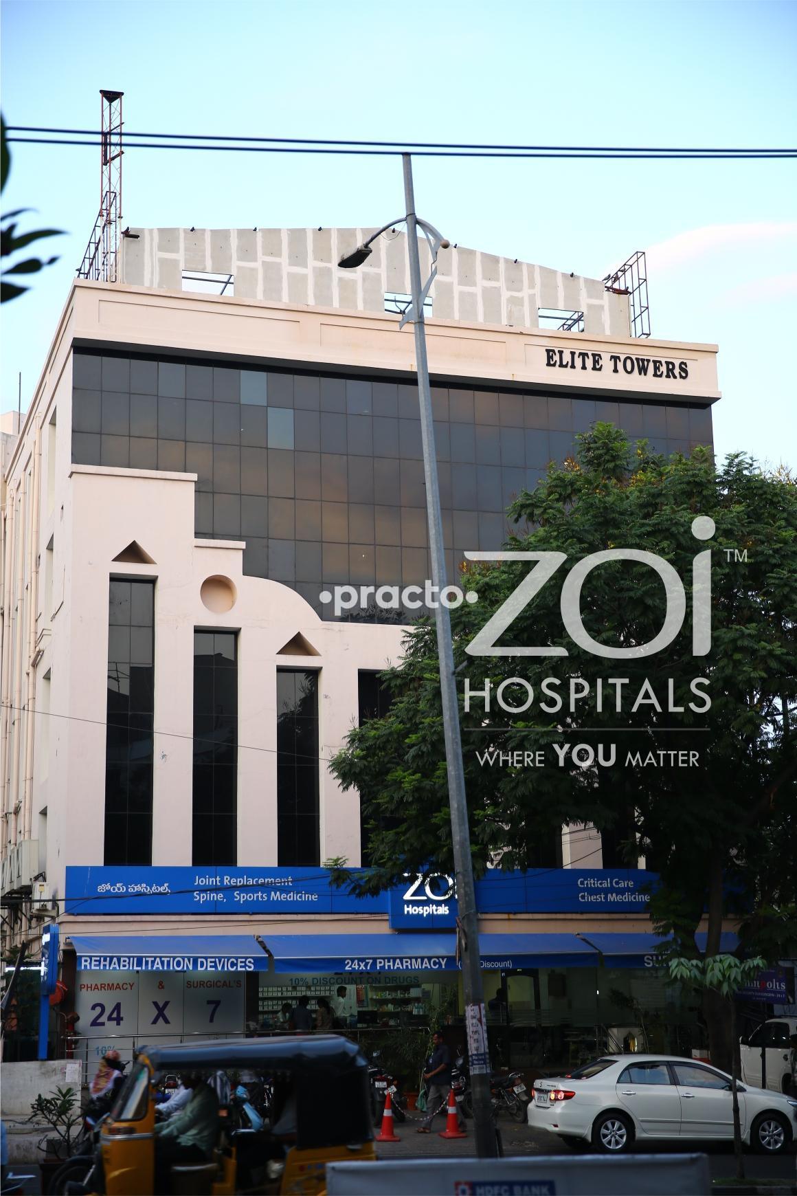 Entrance at Zoi Hospitals Somajiguda Hyderabad