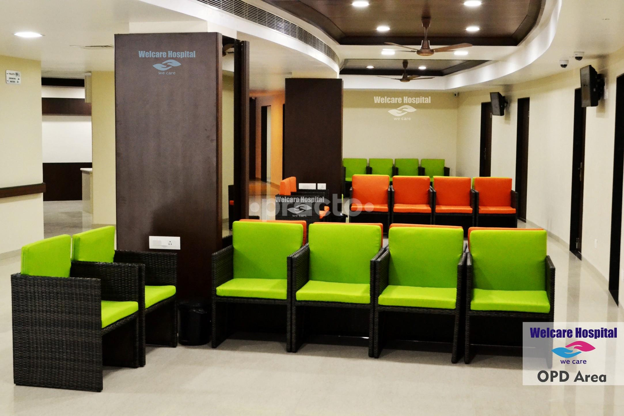 Waiting Area at Welcare Hospital Atladara Vadodara