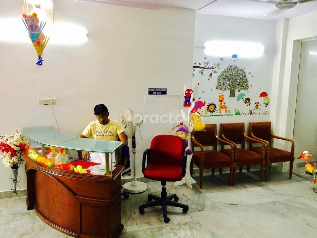Reception at VATS Child Care Clinic Preet Vihar Delhi