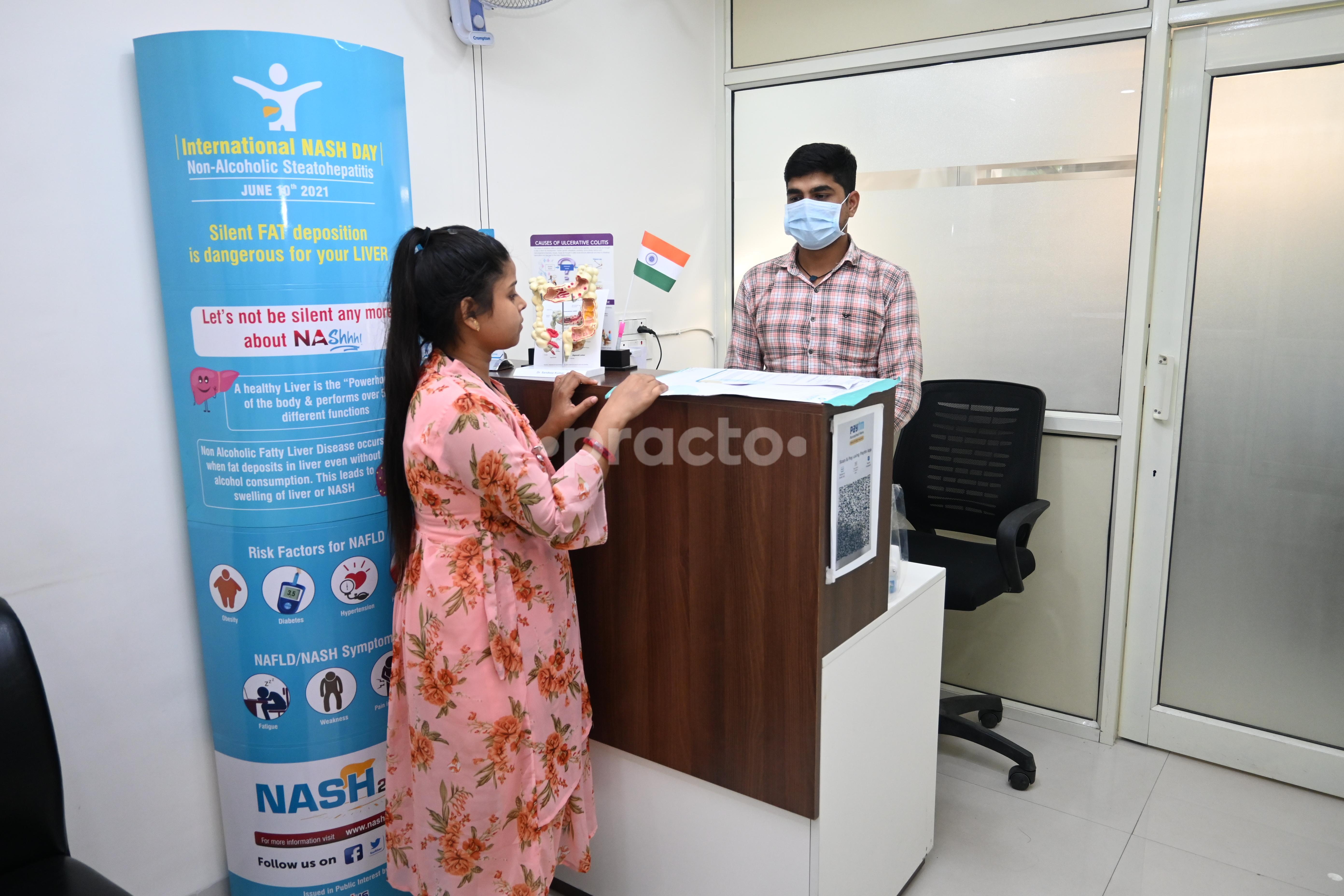 Reception Area at Dr. Sandeep Pal Clinic Sector 33 Chandigarh