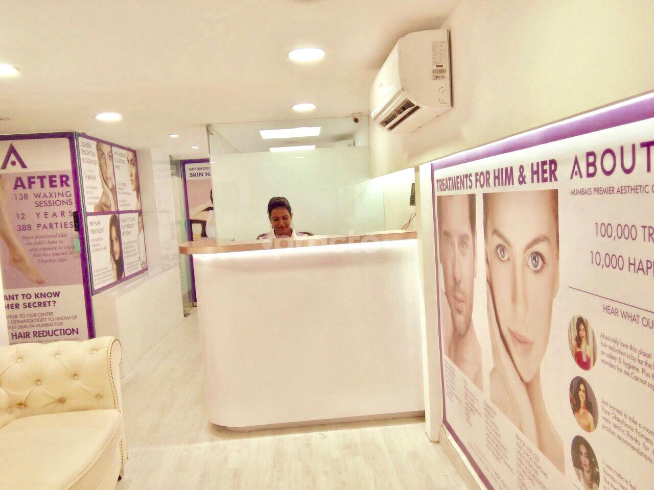 Reception at About Face Malad West Mumbai