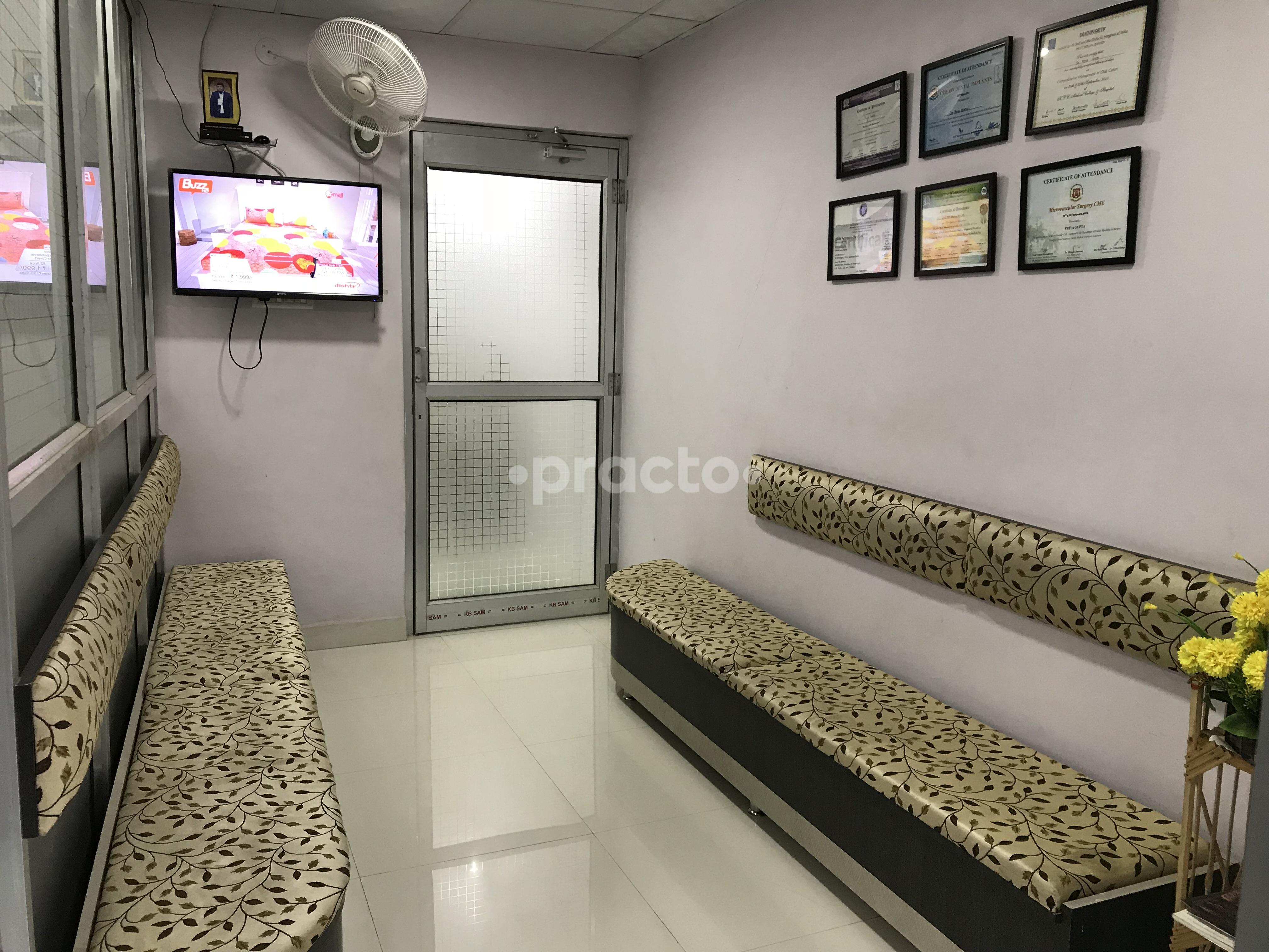 Waiting Area at Sparsh Orthopedics, Dental and Maxillofacial Clinic Khazpura Patna