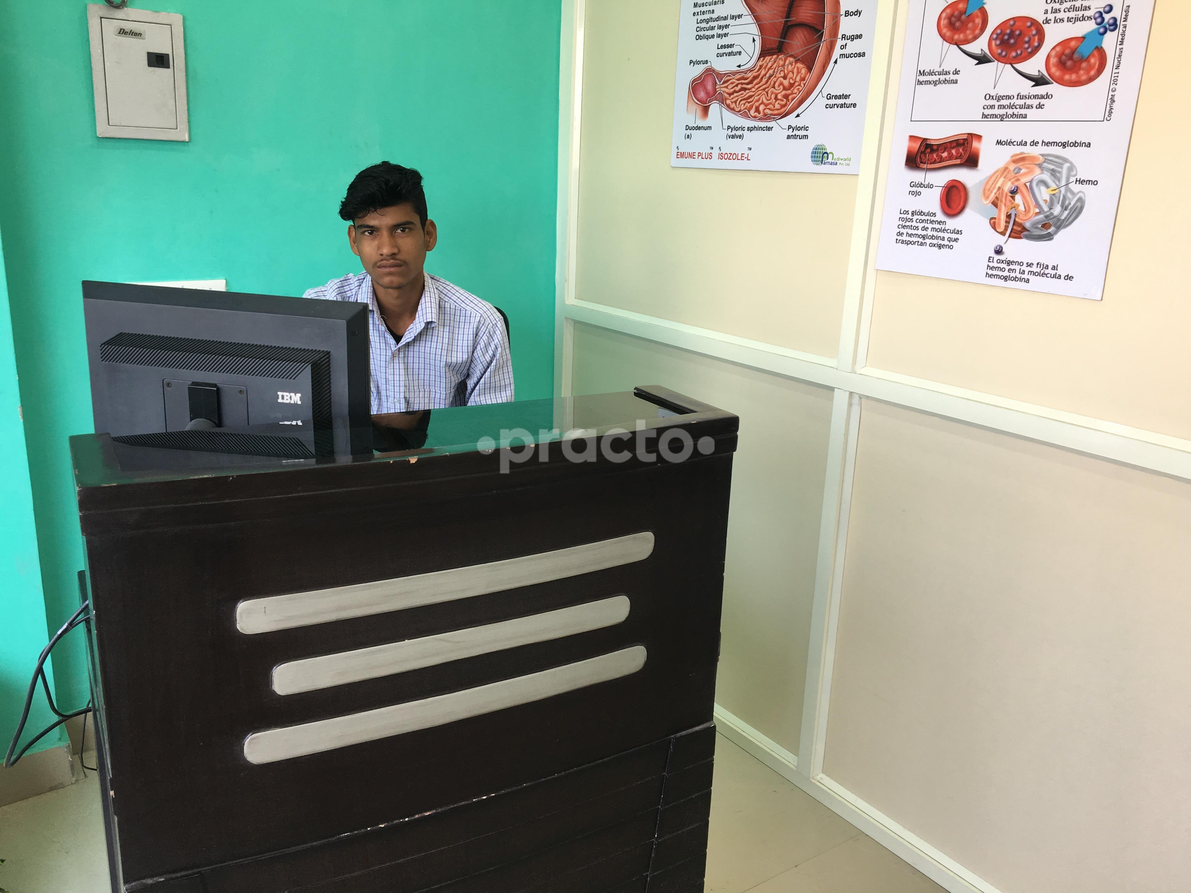Reception at Kanoli Care Clinic Crossings Republik Ghaziabad