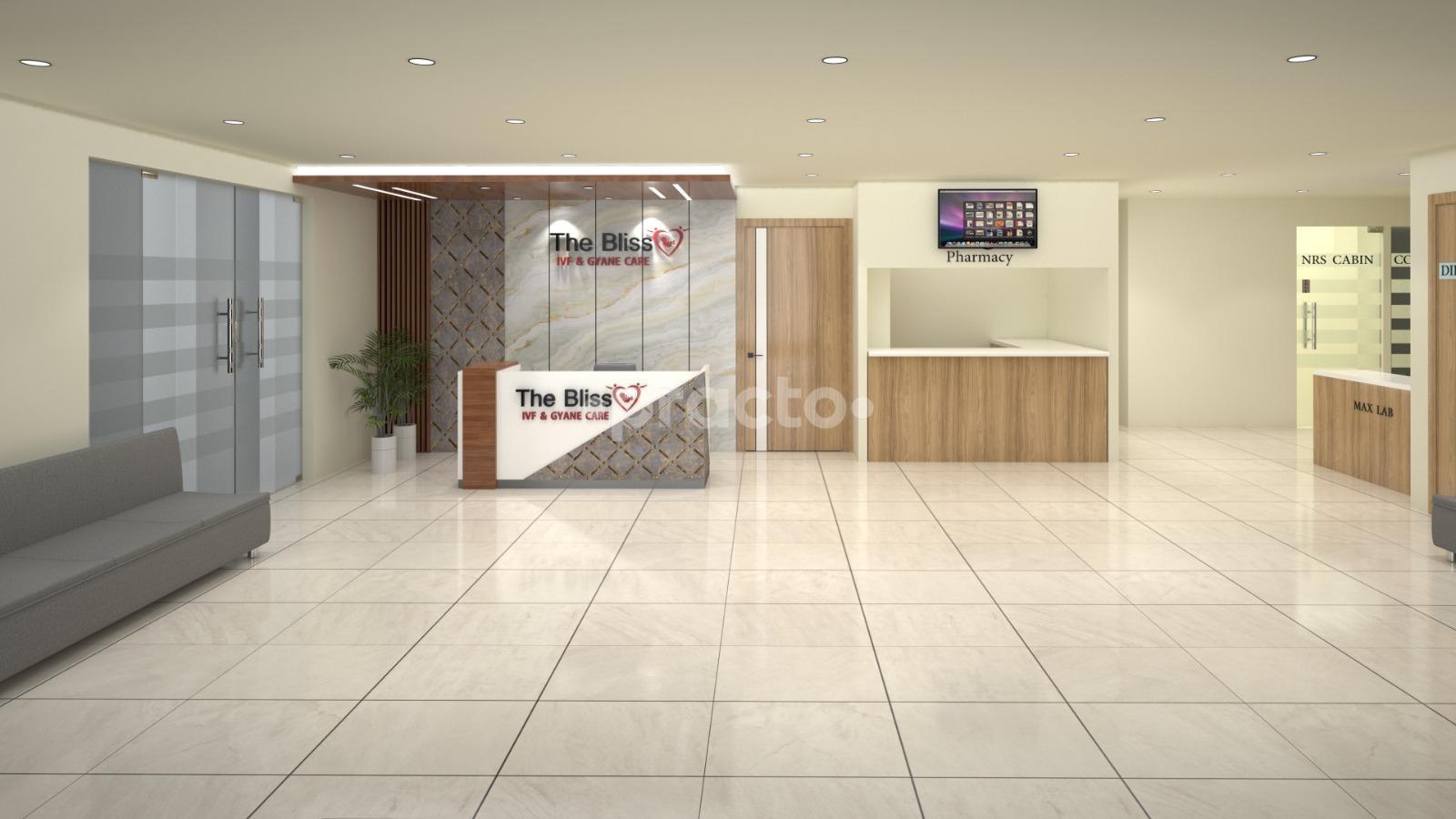 Reception Area at The Bliss IVF And Gynae Care Beta II Greater Noida