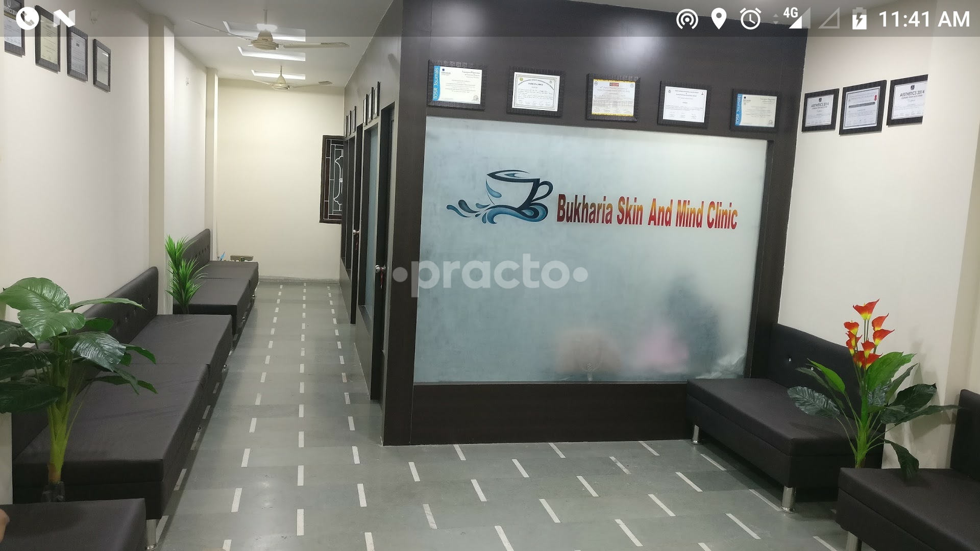 Waiting Area at Bukharia Skin and Mind Clinic Kalani Nagar Indore