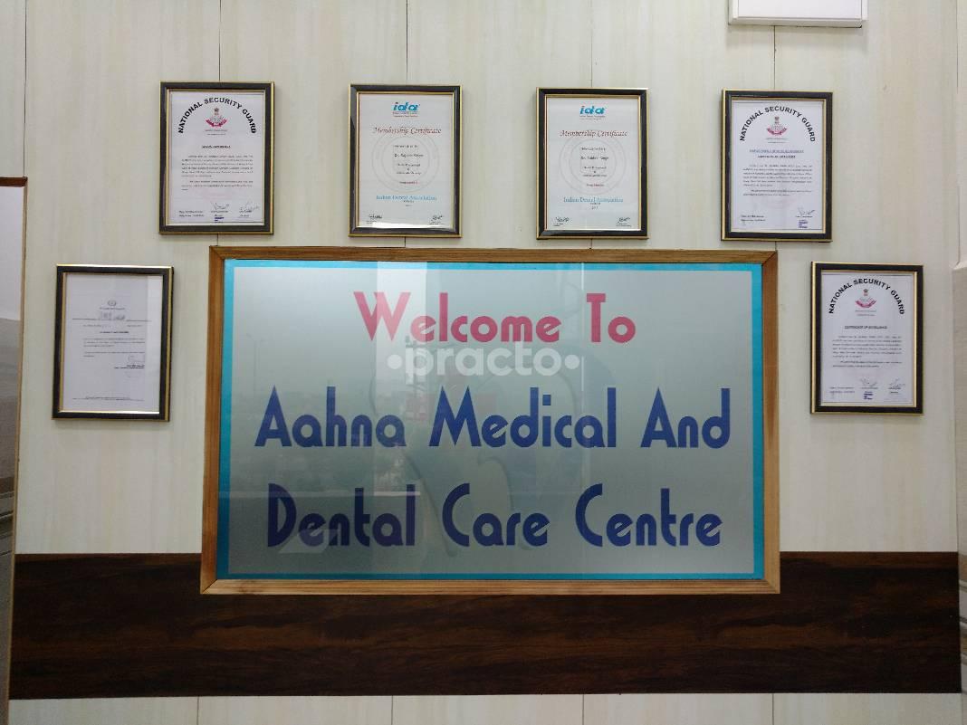 Reception Area at Aahna Medical and Dental Care Centre Sector 4 Greater Noida