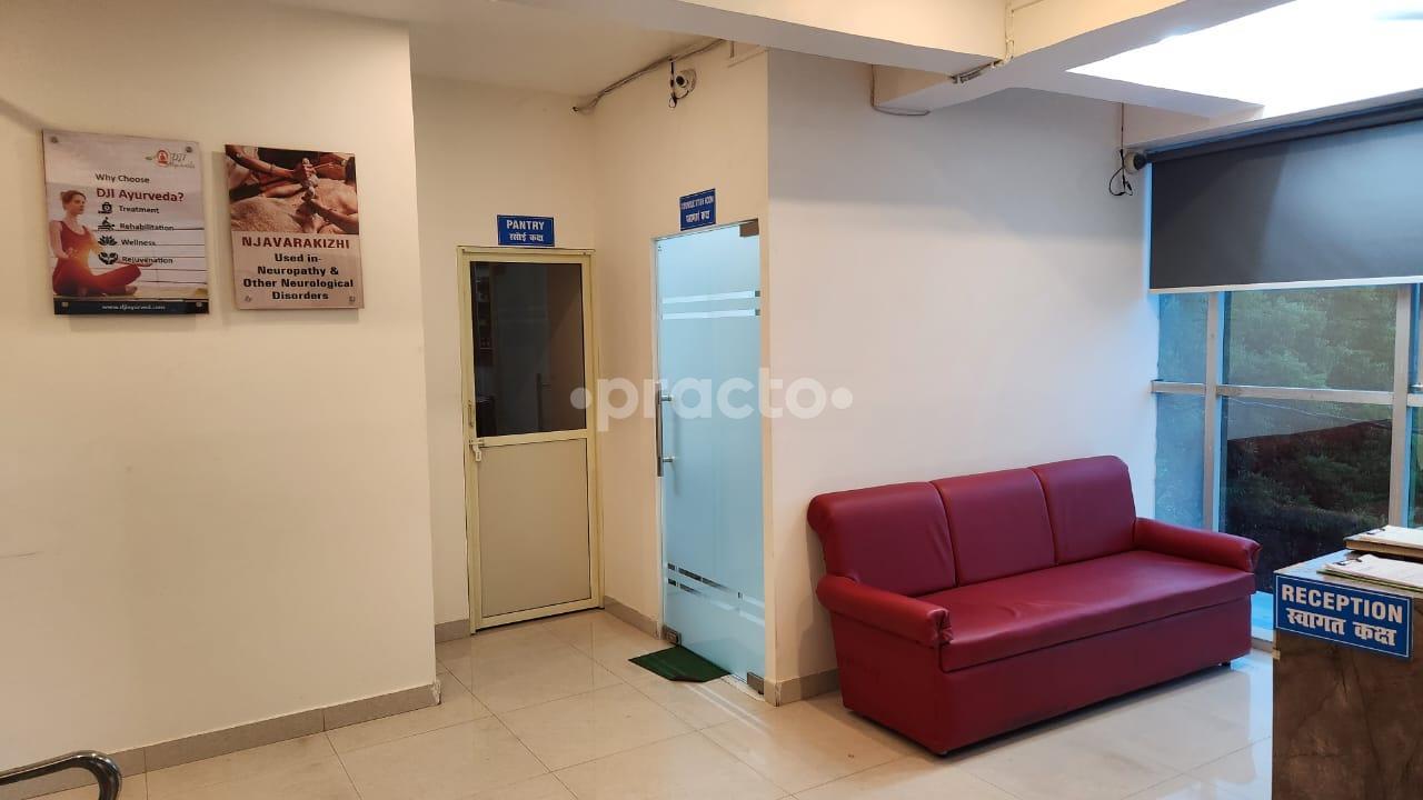 Reception Area at DJI Ayurveda & Panchkarma Hospital Gomtinagar Lucknow
