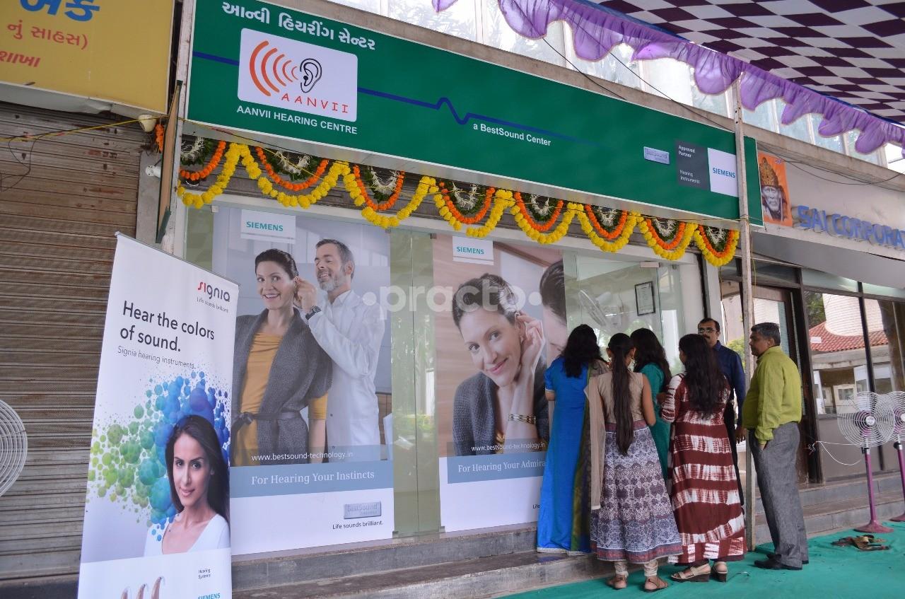 Entrance at Aanvii Hearing Centre Prahlad Nagar Ahmedabad