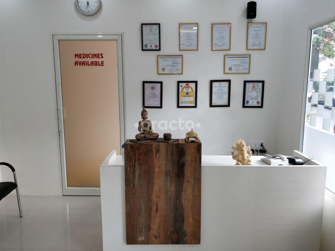 Reception at HSR Skin Hair and Cosmetology clinic HSR Layout Bangalore