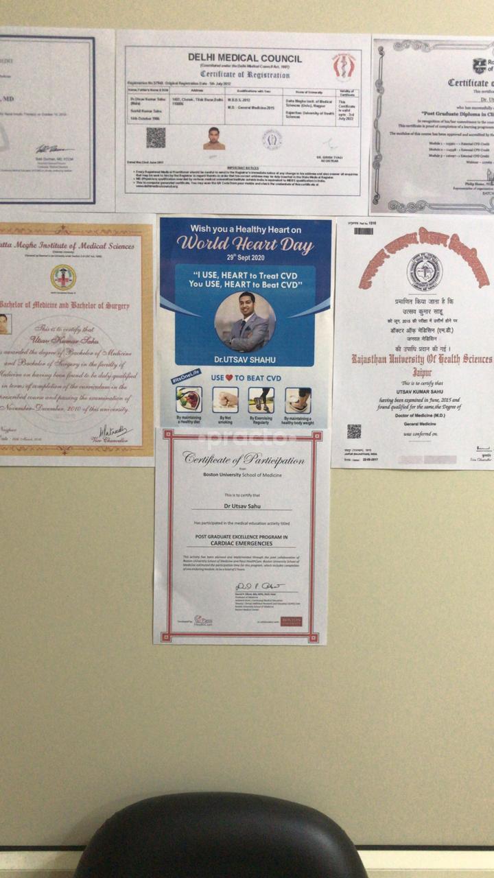 Reception Area at Utsav Clinic Civil Lines Delhi