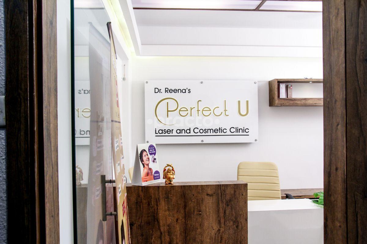 Reception at Dr Reena's Perfect U Laser and Cosmetic Clinic Model Colony Pune