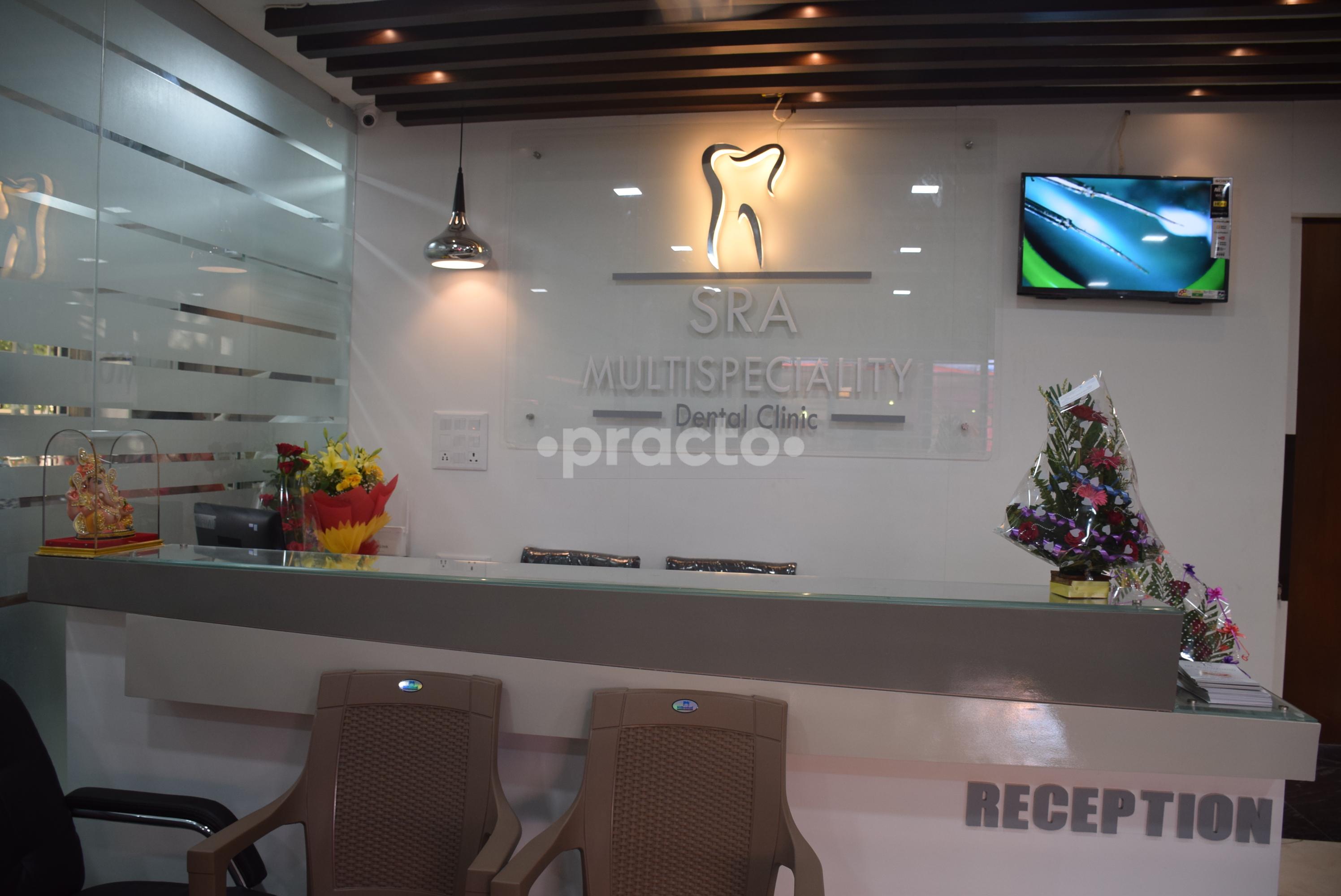 Reception at SRA. Multispeciality Dental Clinic Shanker Nagar Raipur