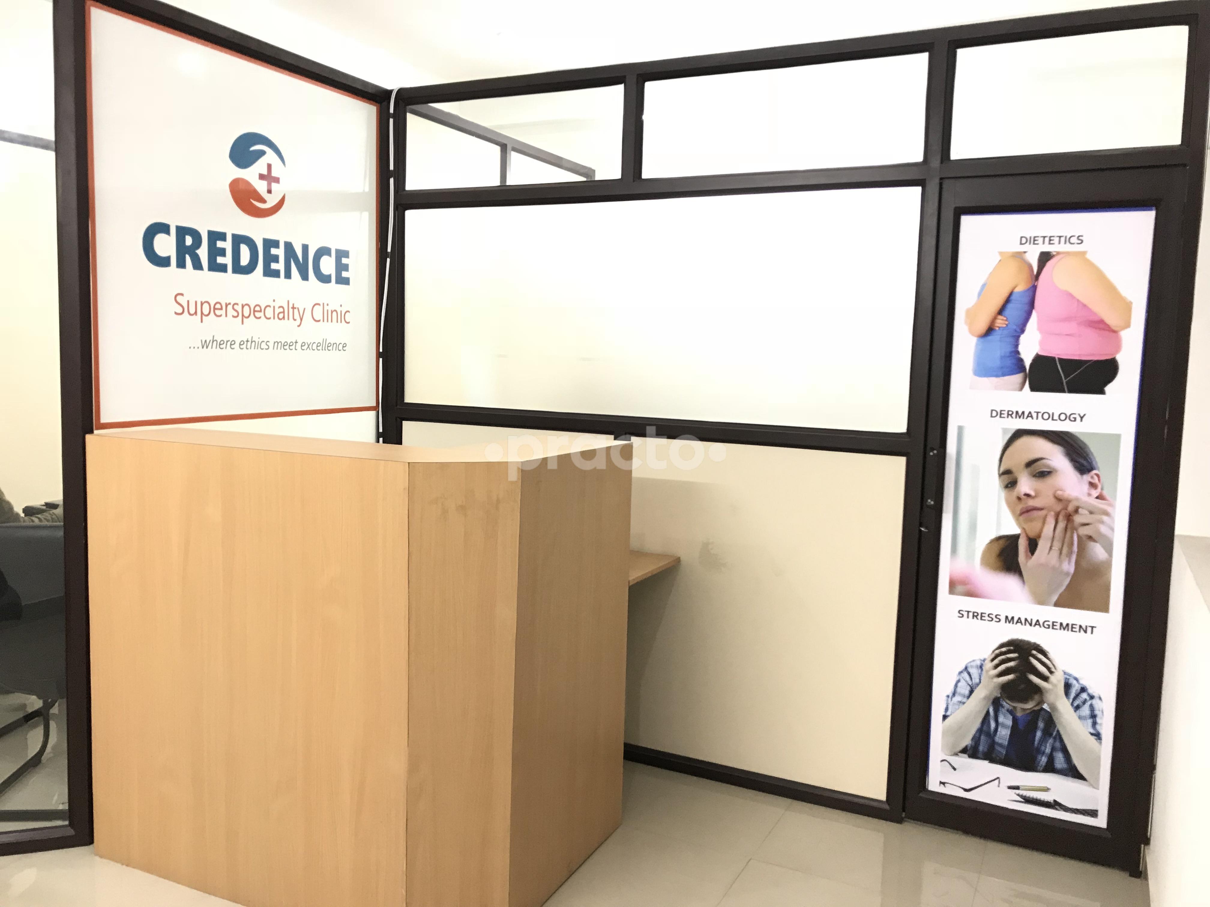 Reception at Credence Superspecialty Clinic Gurgaon Sector 52 Gurgaon