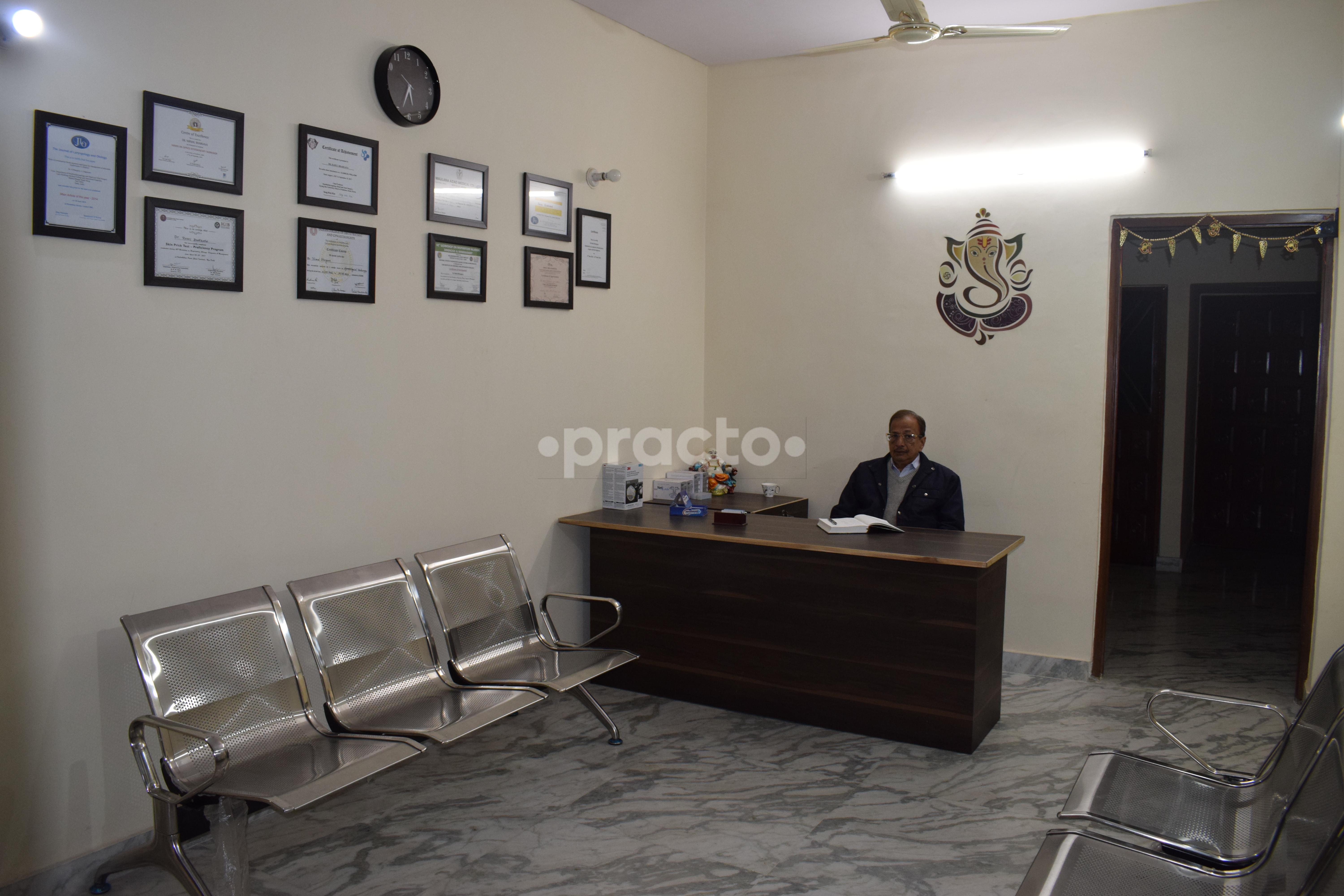 Reception at Bhargav ENT Allergy Centre Rohini Sector 15 Delhi