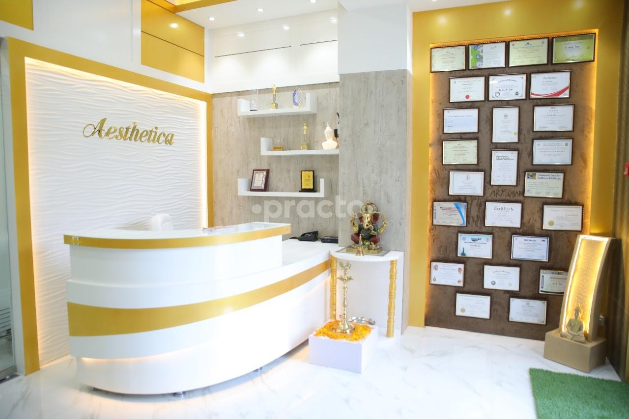 Reception at Aesthetica Dentals Sohna Road Gurgaon