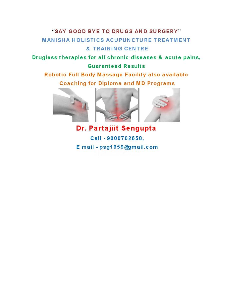 Manisha Holistics Acupuncture treatment  Centre
