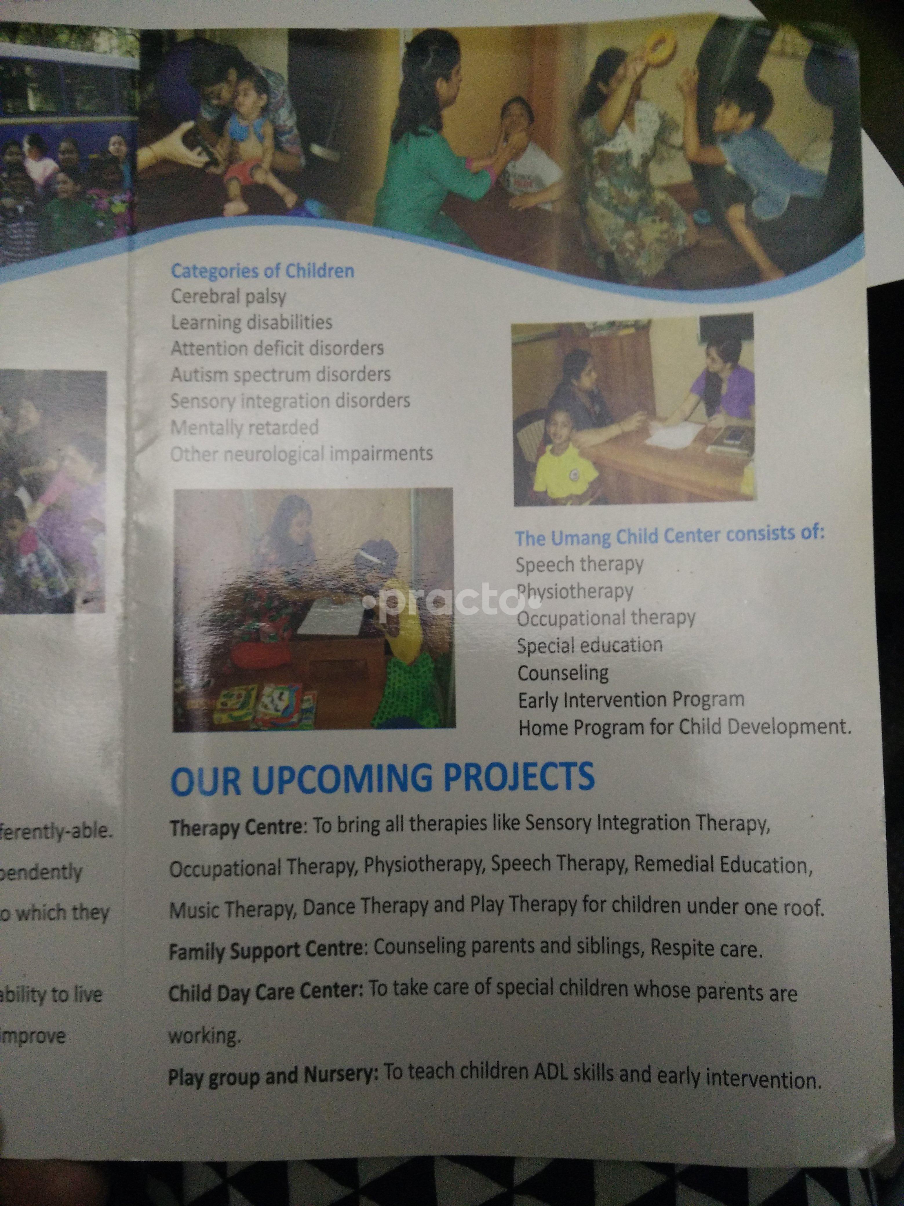 Services at Umang Child Development Centre Bhandup East Mumbai