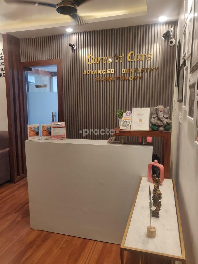 Reception Area at Cures 'n' Care Dental Clinic Vasundhara Ghaziabad