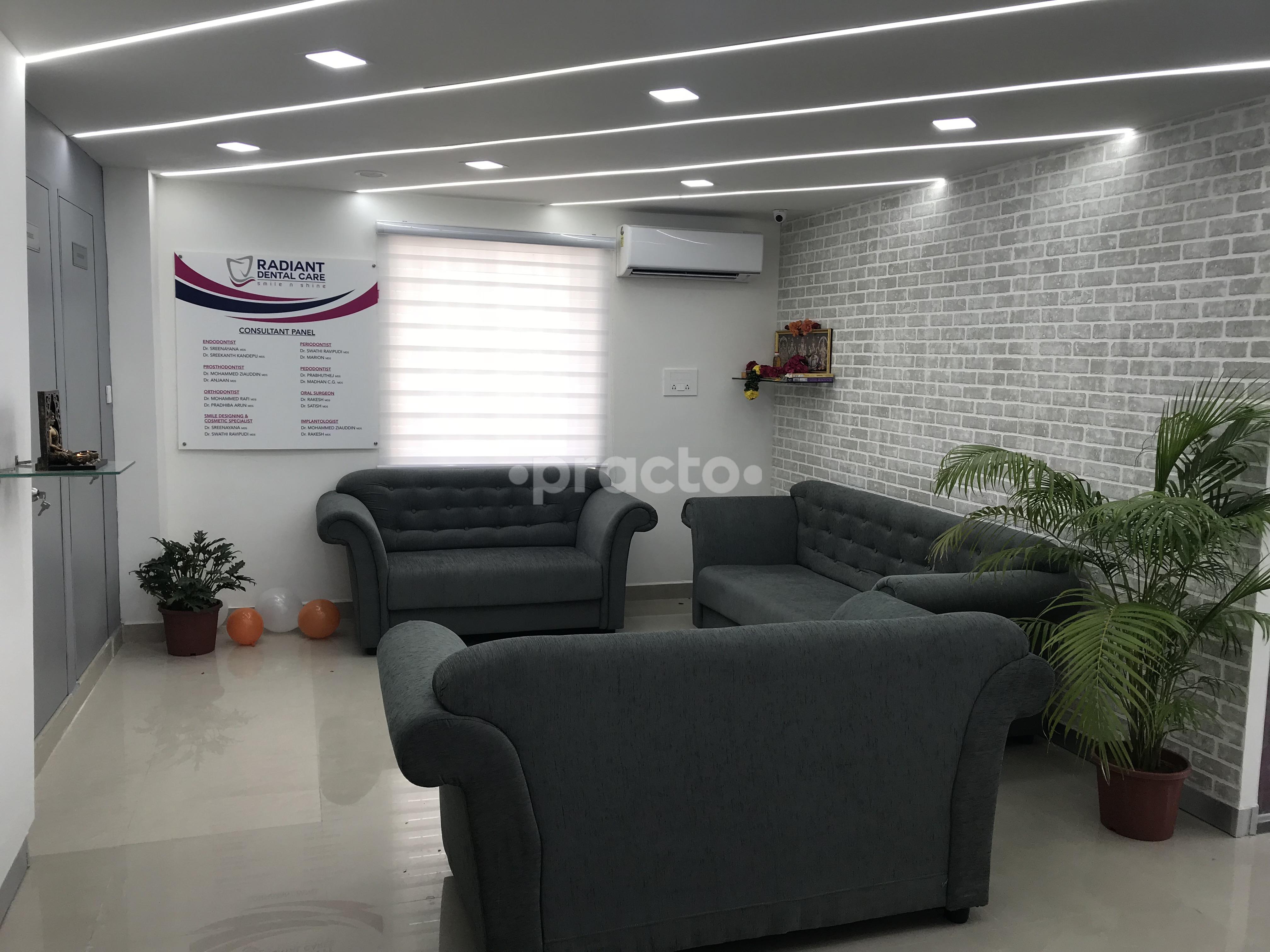 Waiting Area at Radiant Dental Care Perungudi Chennai