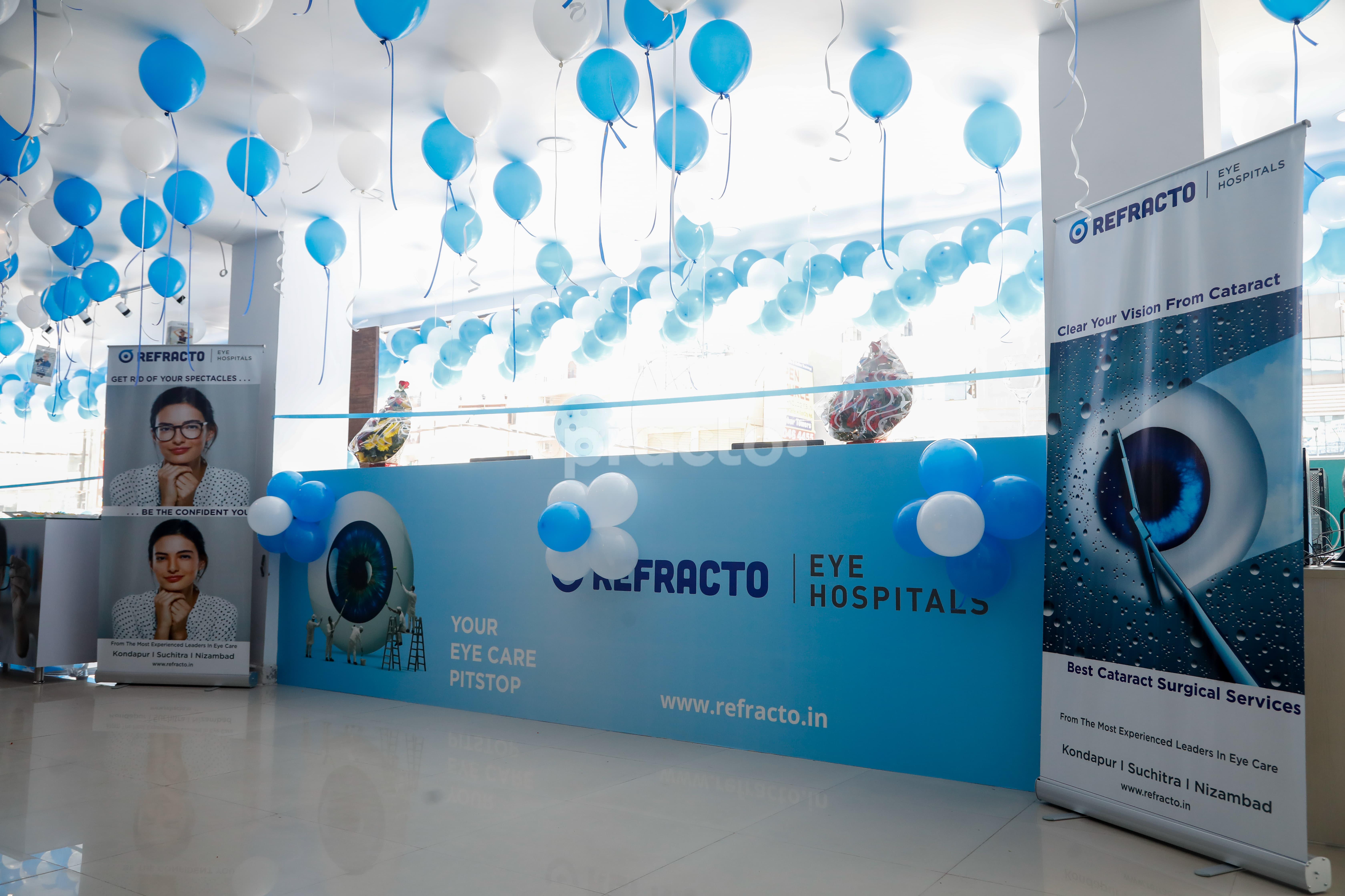 Reception at Refracto Eye Hospitals Kondapur Hyderabad