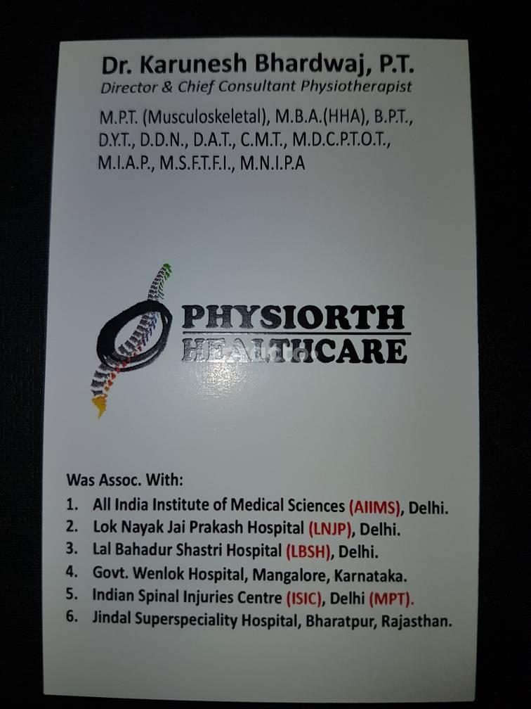 Physiorth Healthcare Shakarpur Delhi