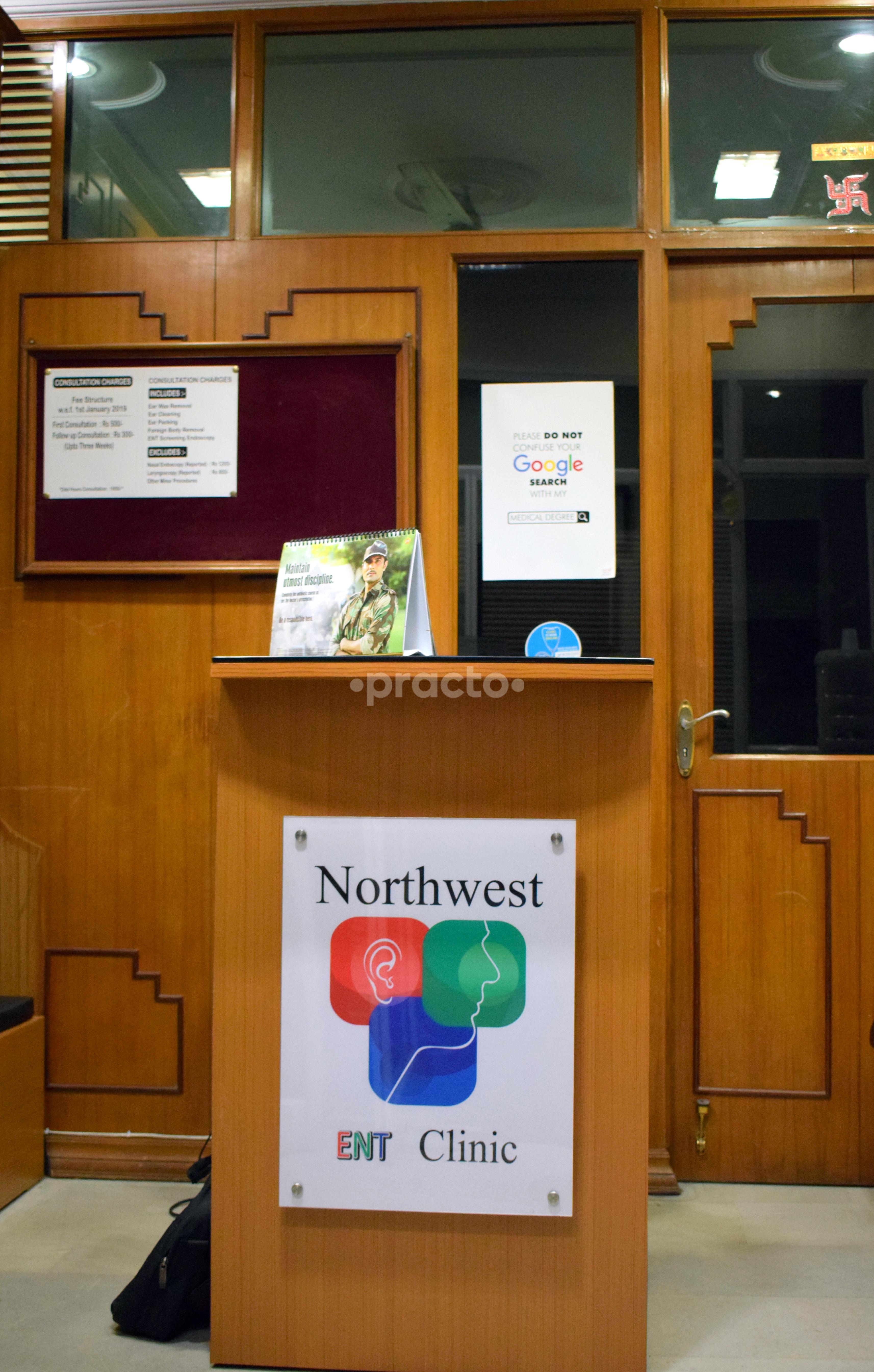 Waiting Area at Northwest ENT & Rhinoplasty Clinic Rohini Sector 14 Delhi