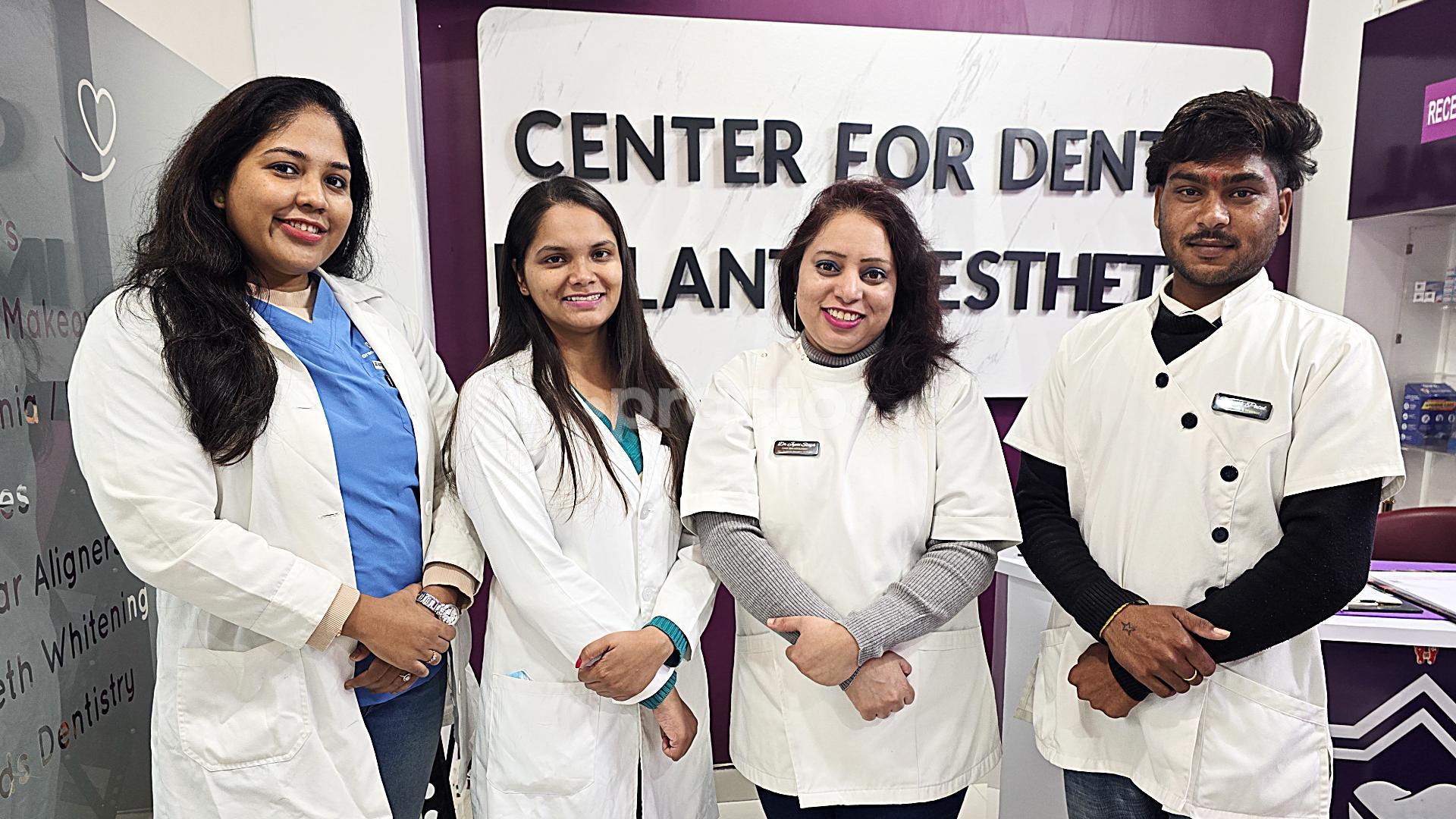 Reception desk at Center For Dental Implants and Esthetics Gurgaon Sector 74 Gurgaon
