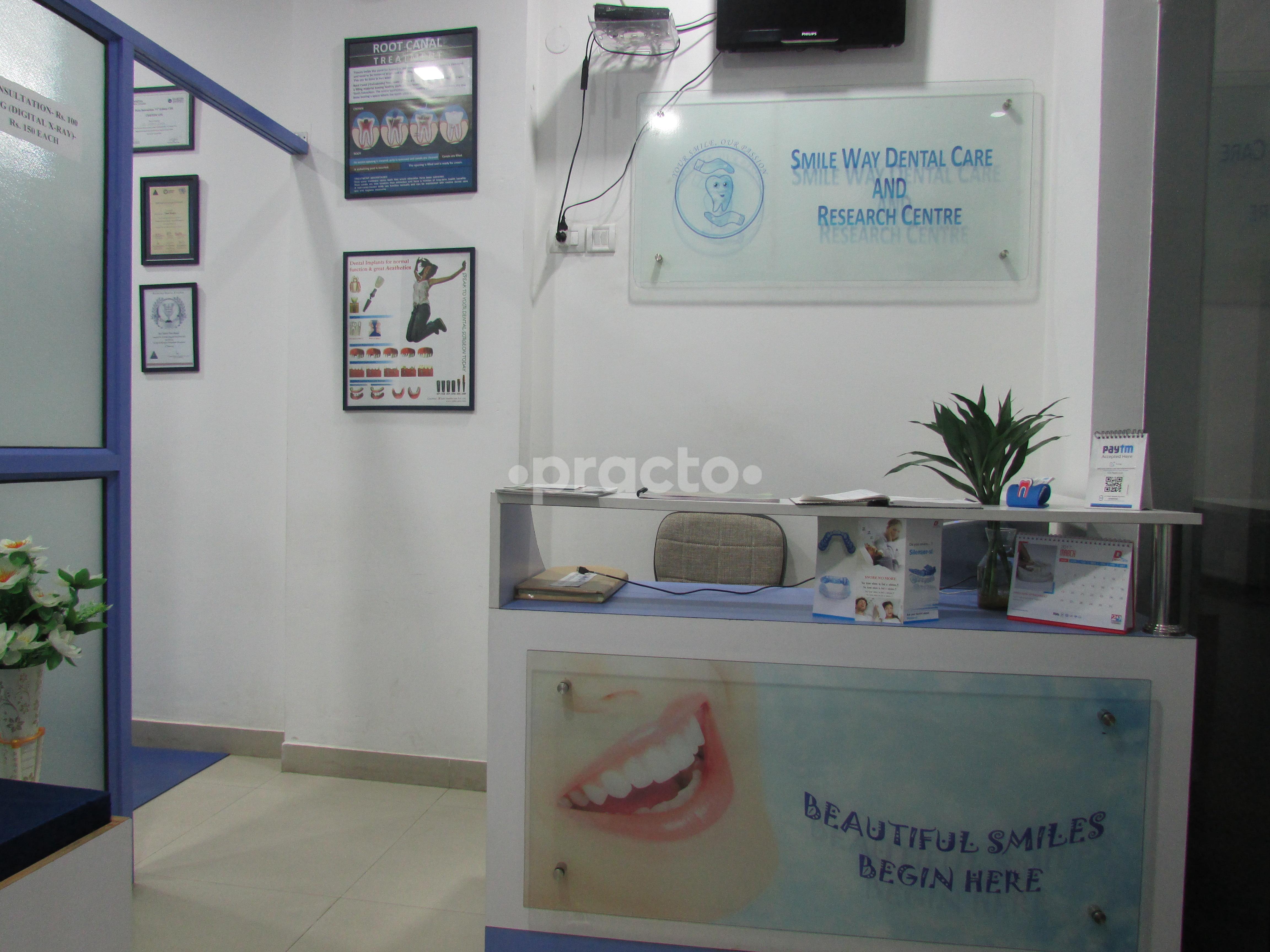 Reception at Smile Way Dental Care South City-I Gurgaon