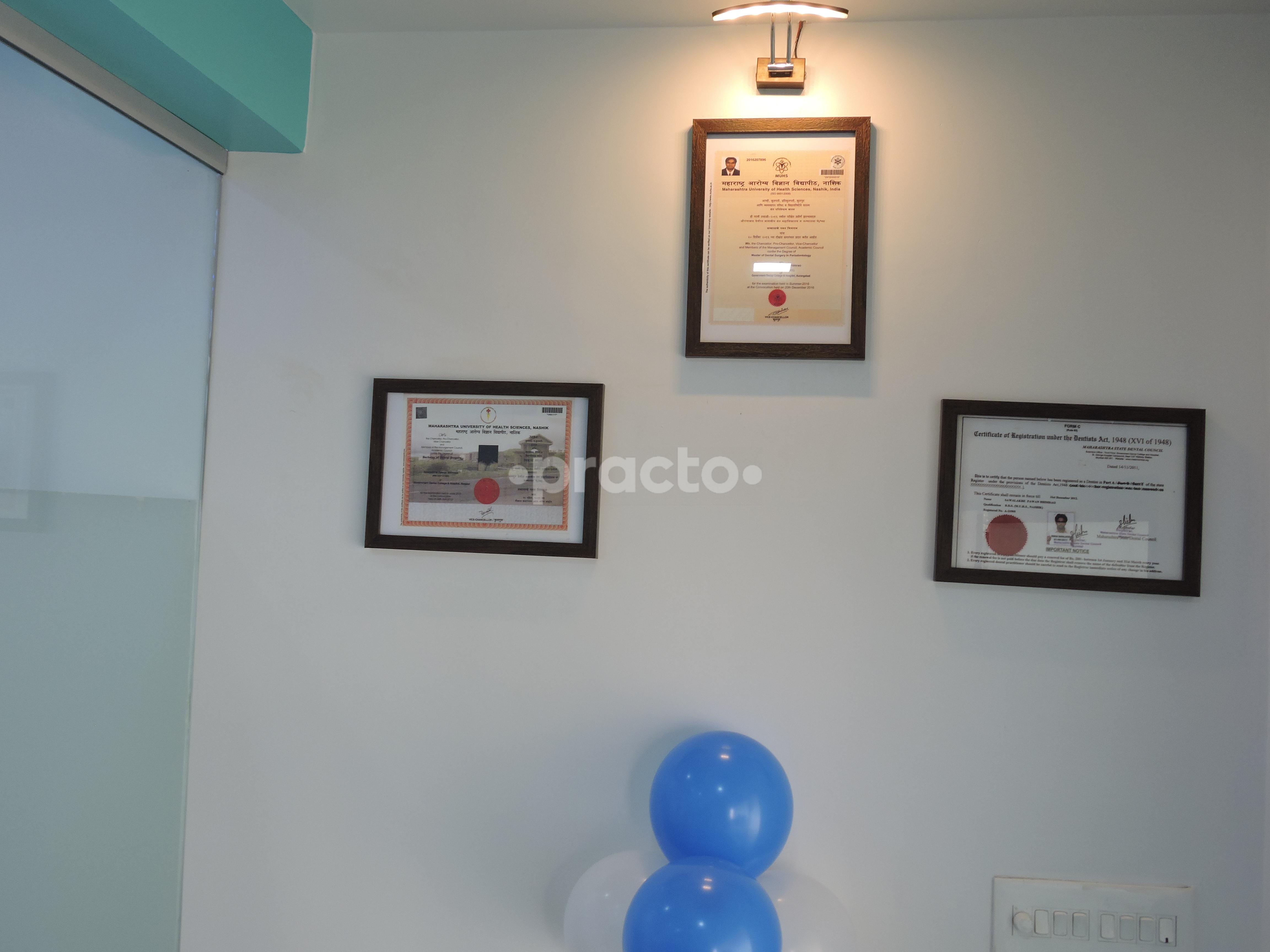 Awards & Certificates at Dr Pawan's Multispecility Dental Care and Implant Centre Wakad Pune