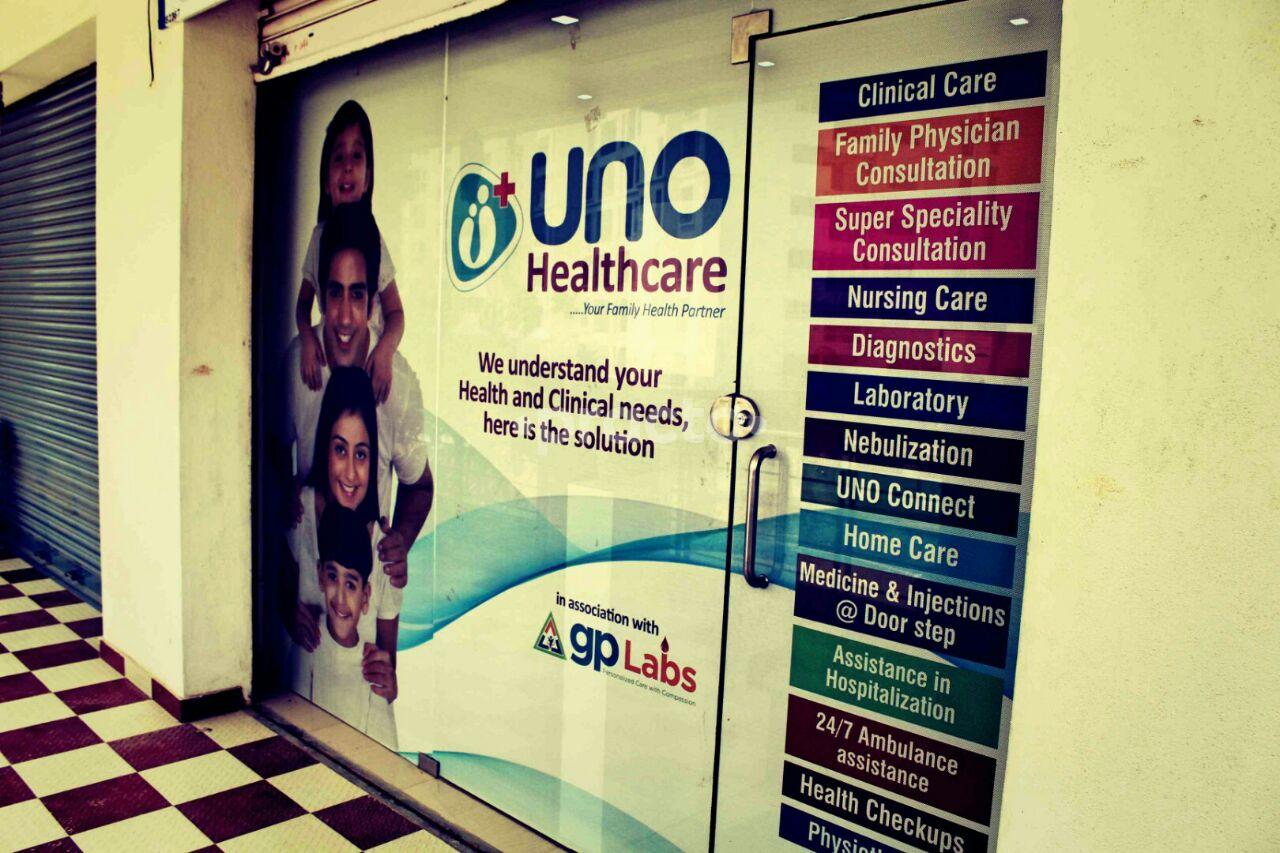 Entrance at Uno Healthcare Clinic and Diagnostics Begur Bangalore